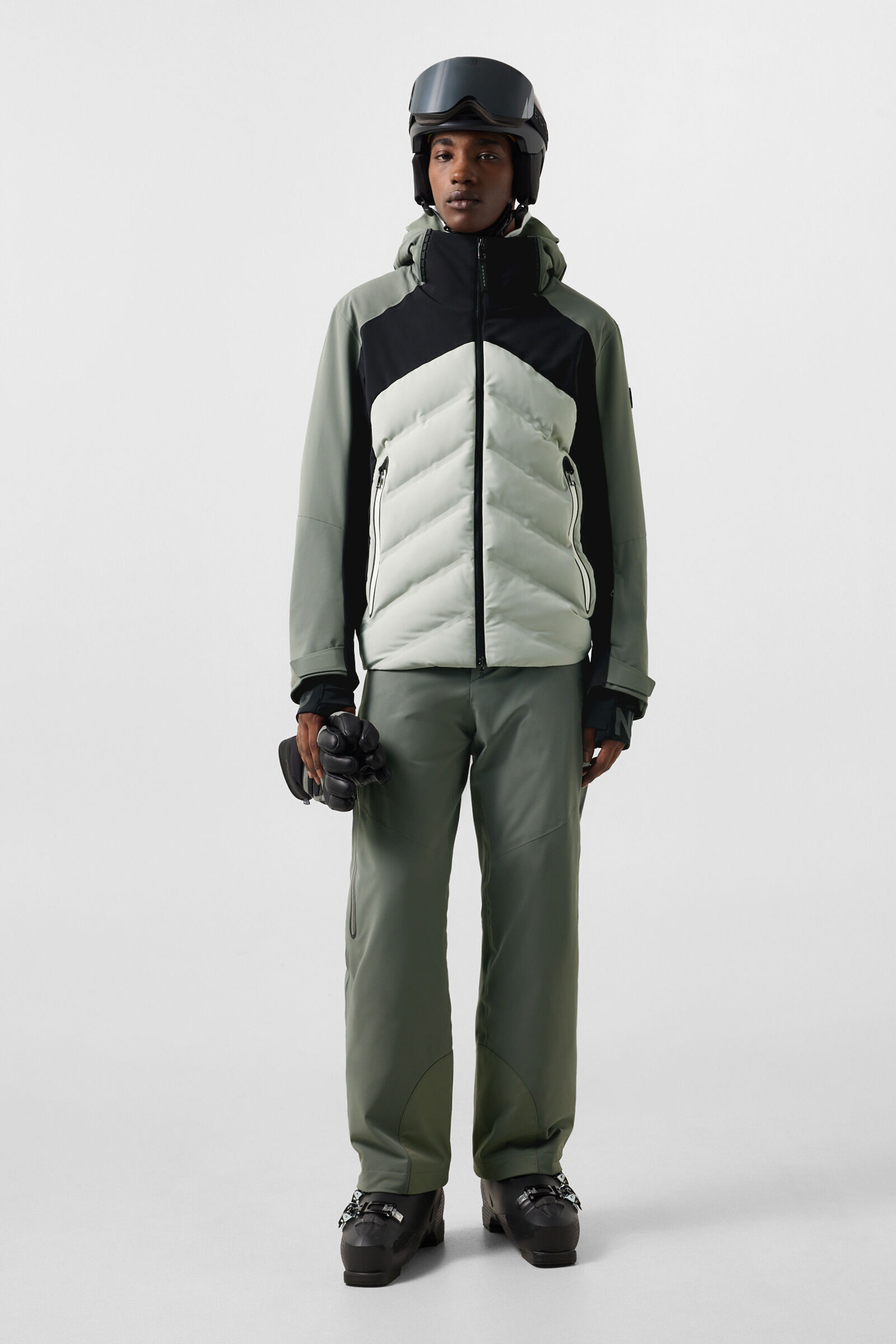 Bahri Ski Jacket Sage Gray/Black