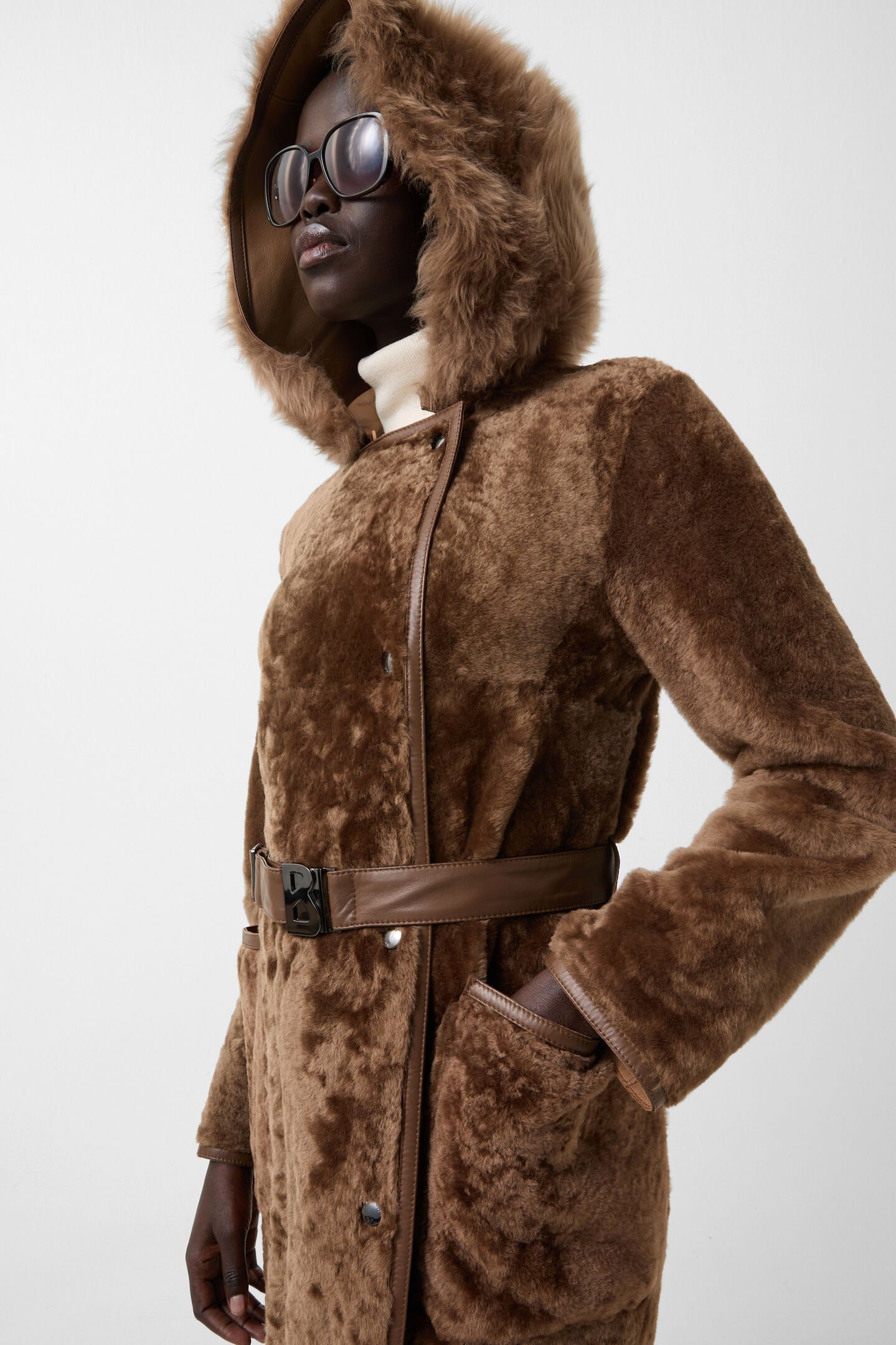 Peyton lambskin coat Hazel