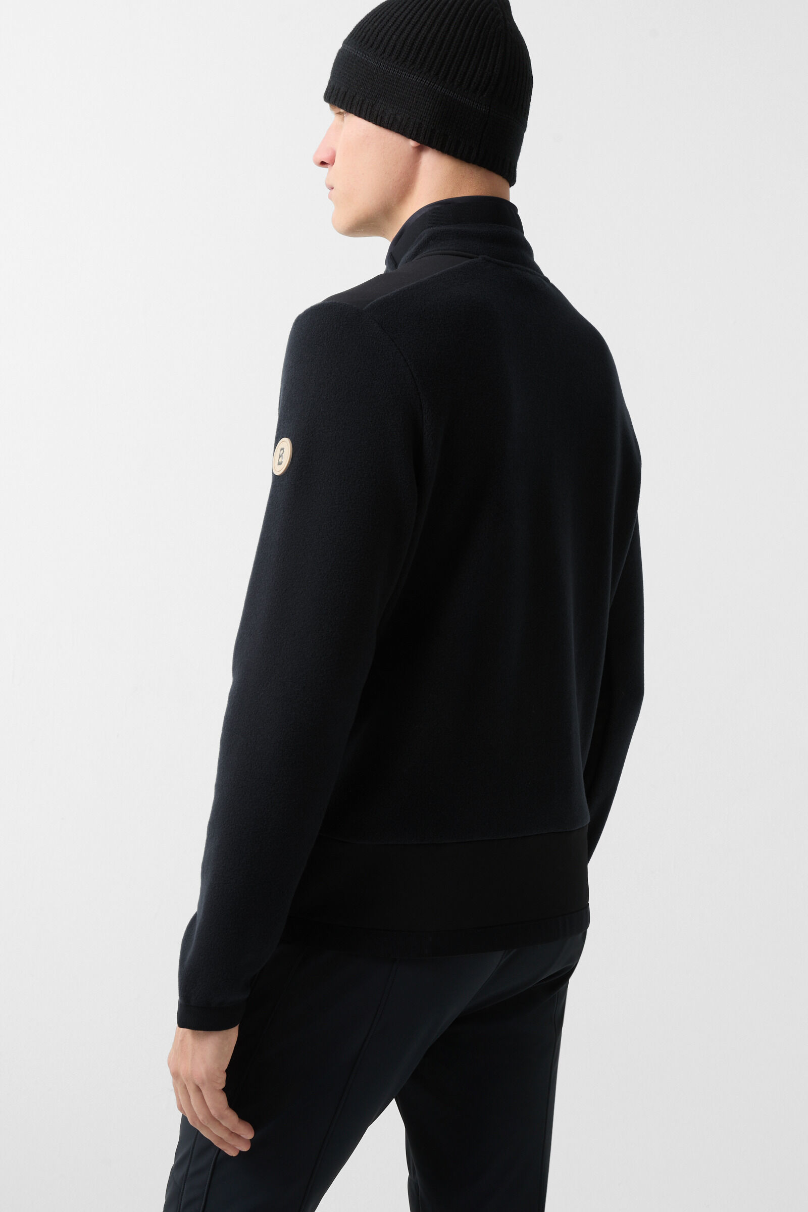 Fabio fleece midlayer Black