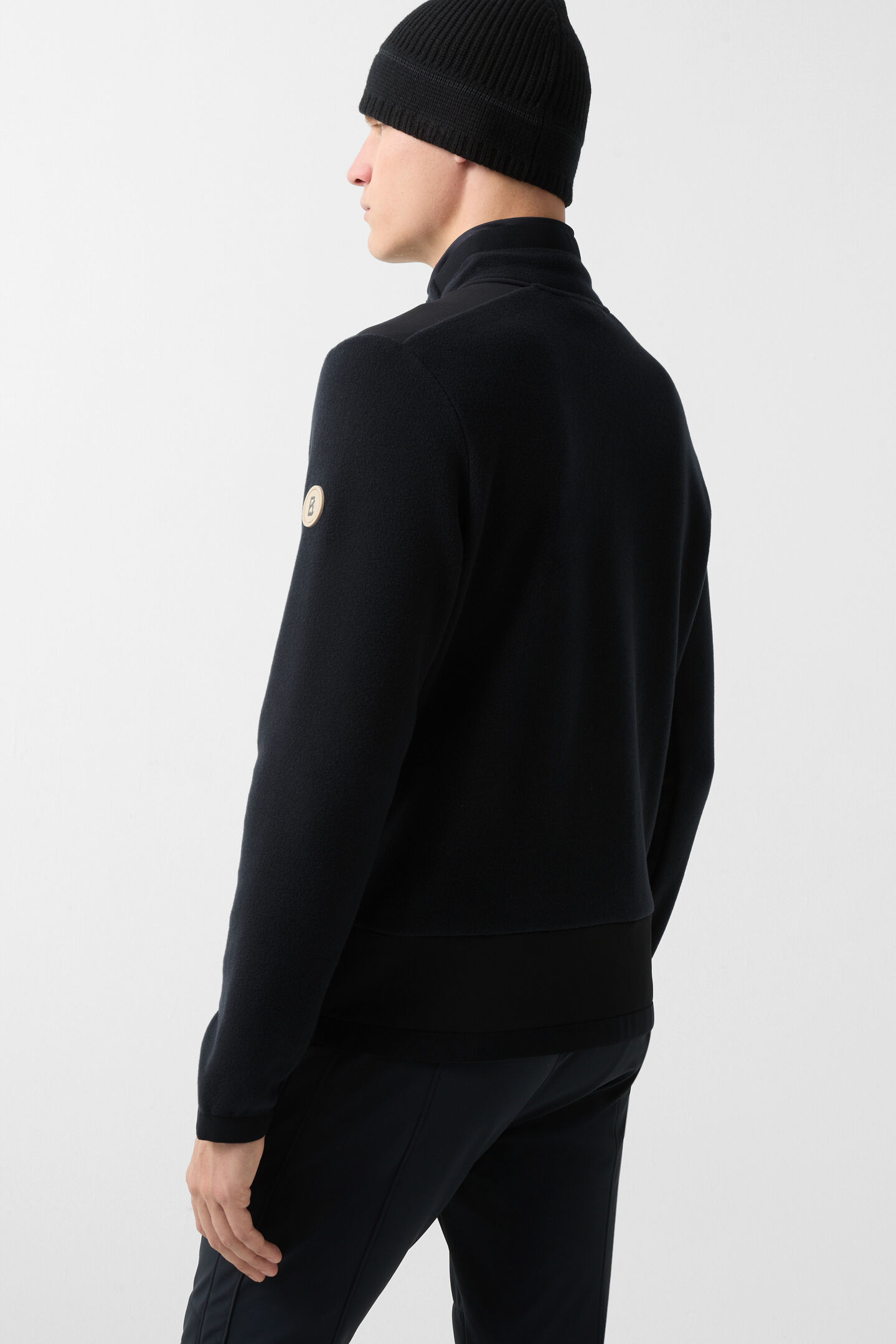 Fabio fleece midlayer Black