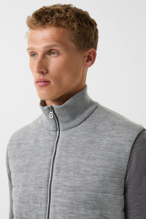 Gebreid gilet Lavin Lichtgrijs Gebreid gilet Lavin Lichtgrijs
