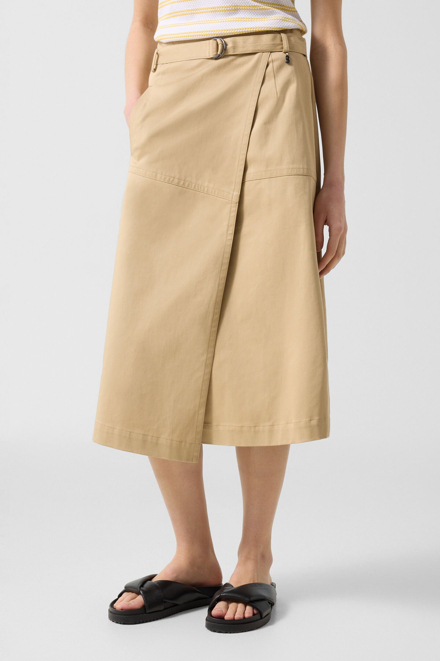 Jocy wrap skirt Camel