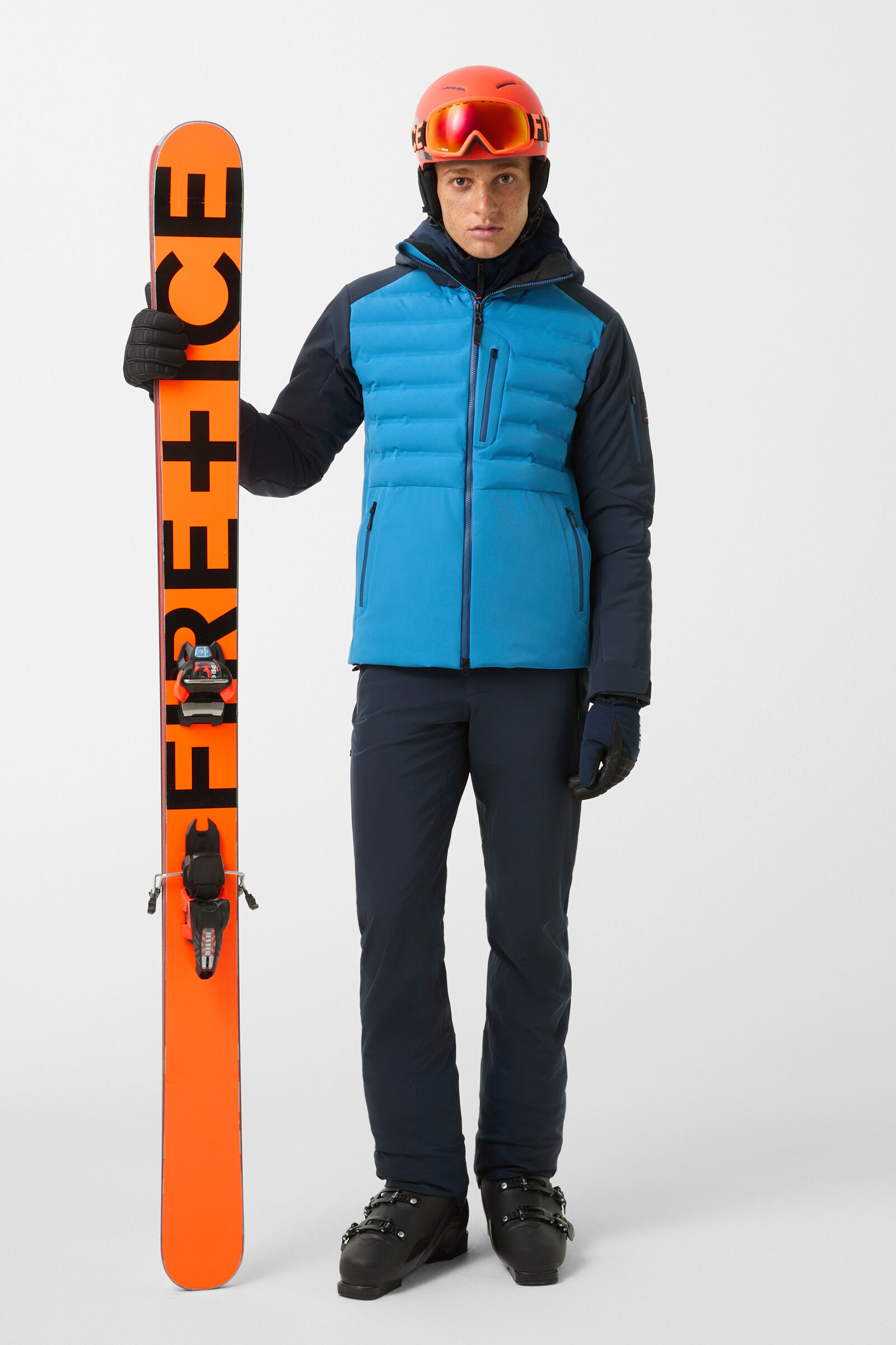 Anian softshell quilted jacket Dark blue