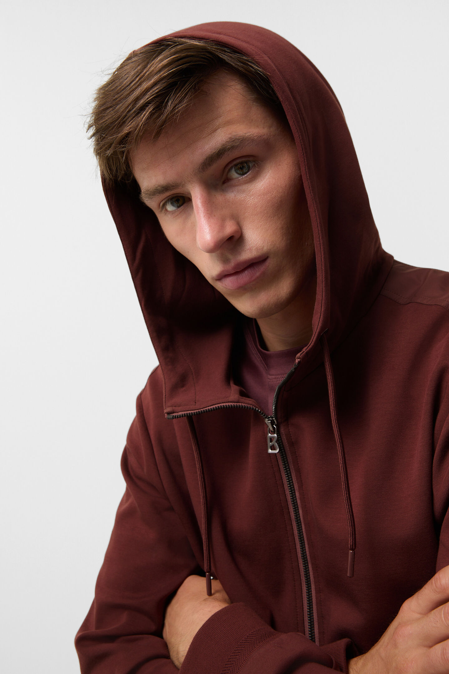 Steven jersey jacket Wine red