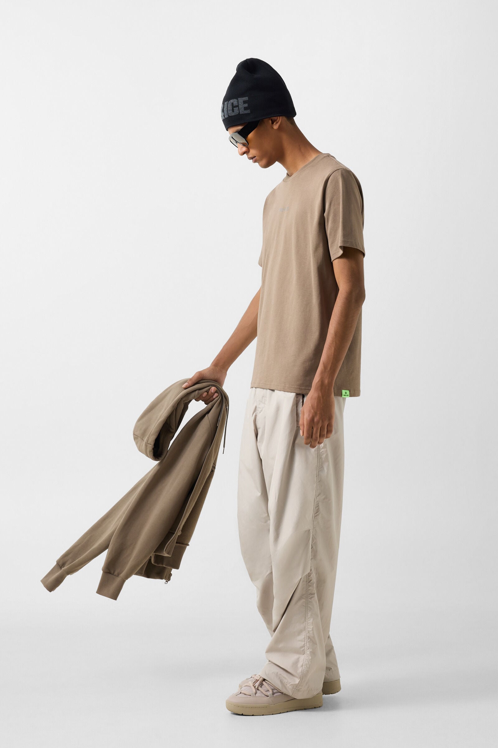 Mick cotton T-shirt Taupe