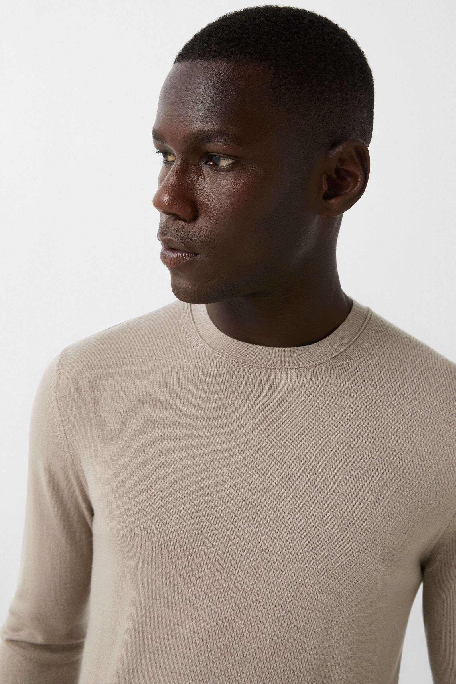 Fine knit jumper Ole Greige