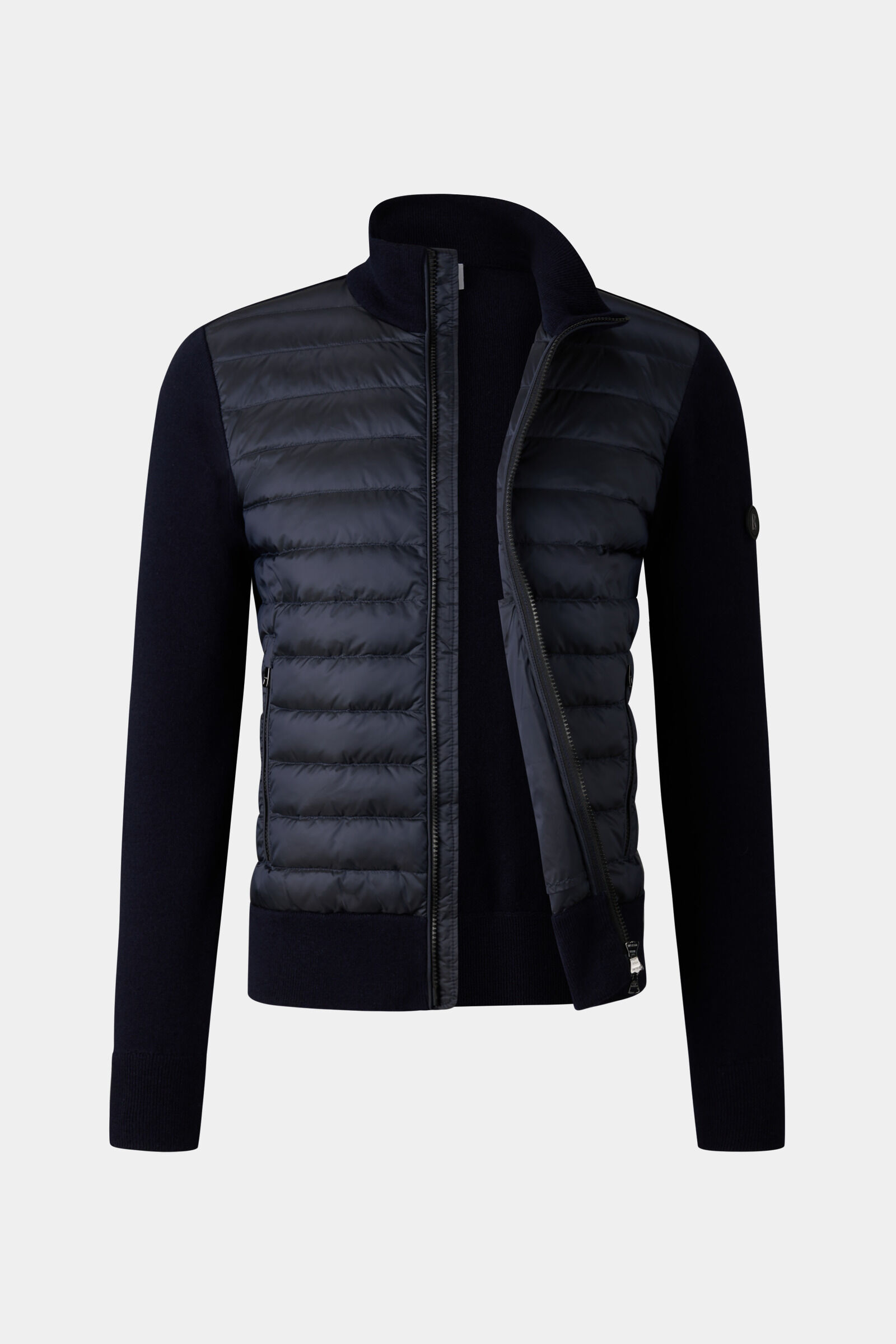 Hybrid knit jacket top