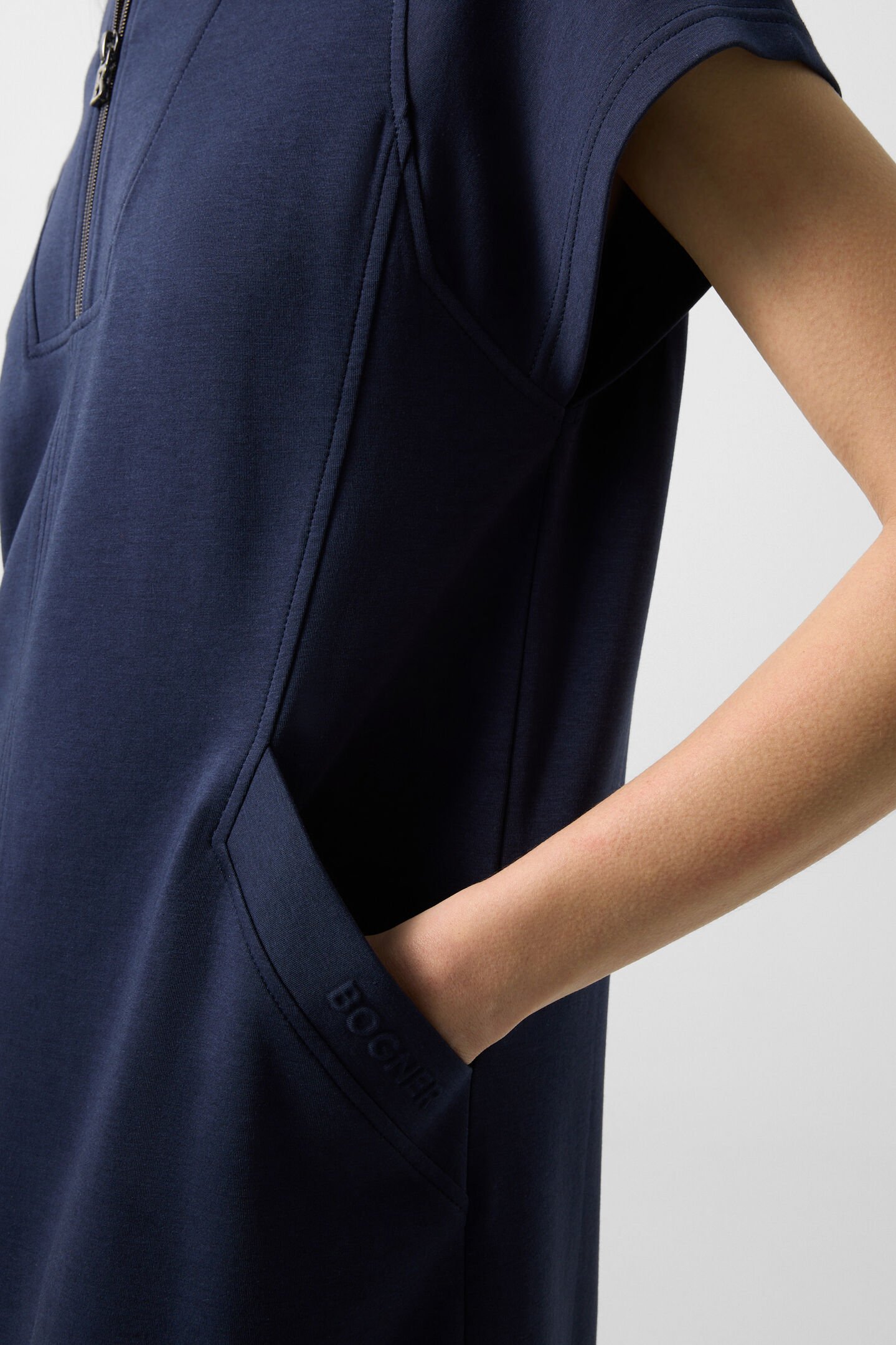 Coleen jersey dress Navy blue