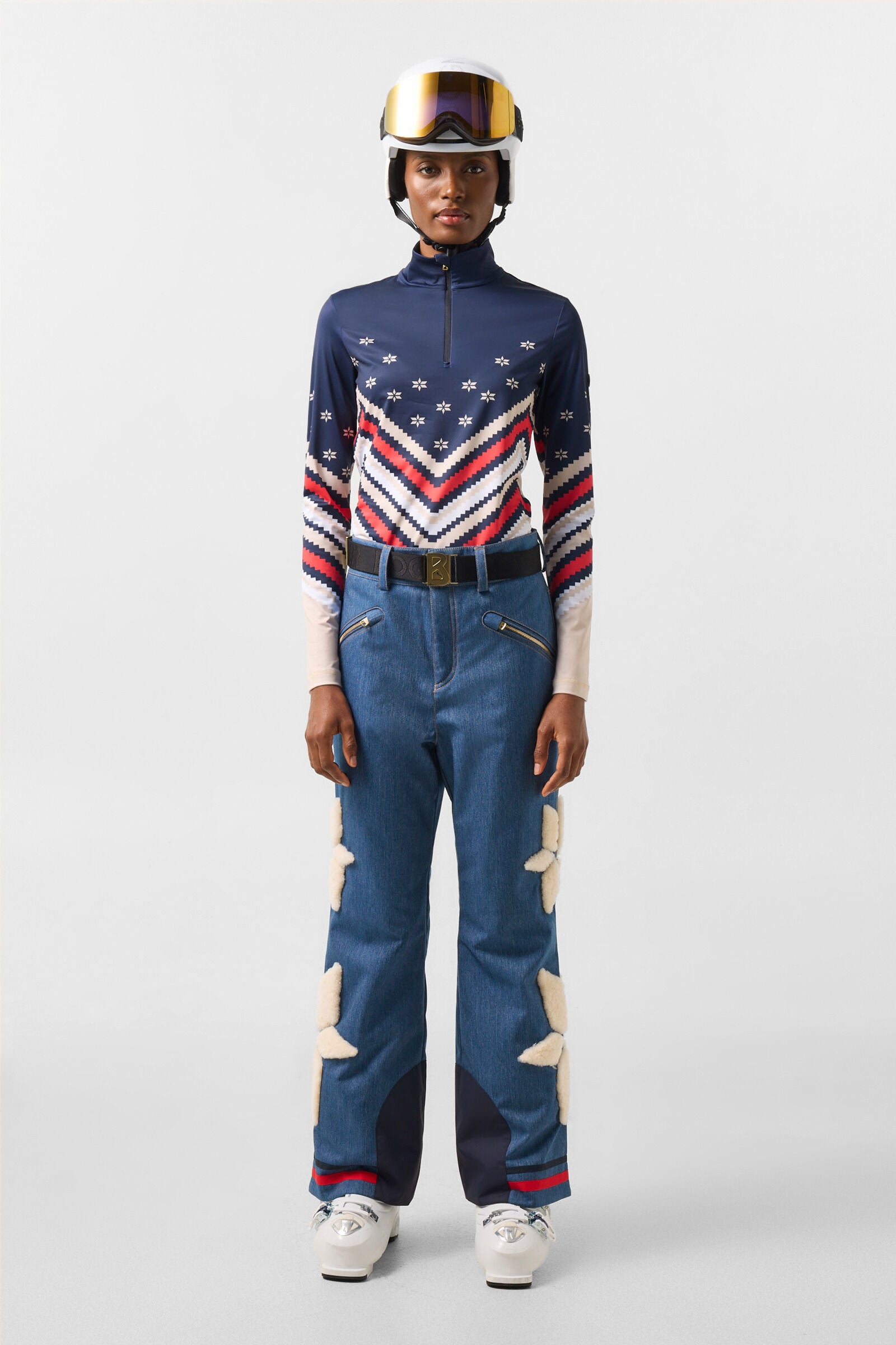 First Layer Fabia Navy/Beige/Red