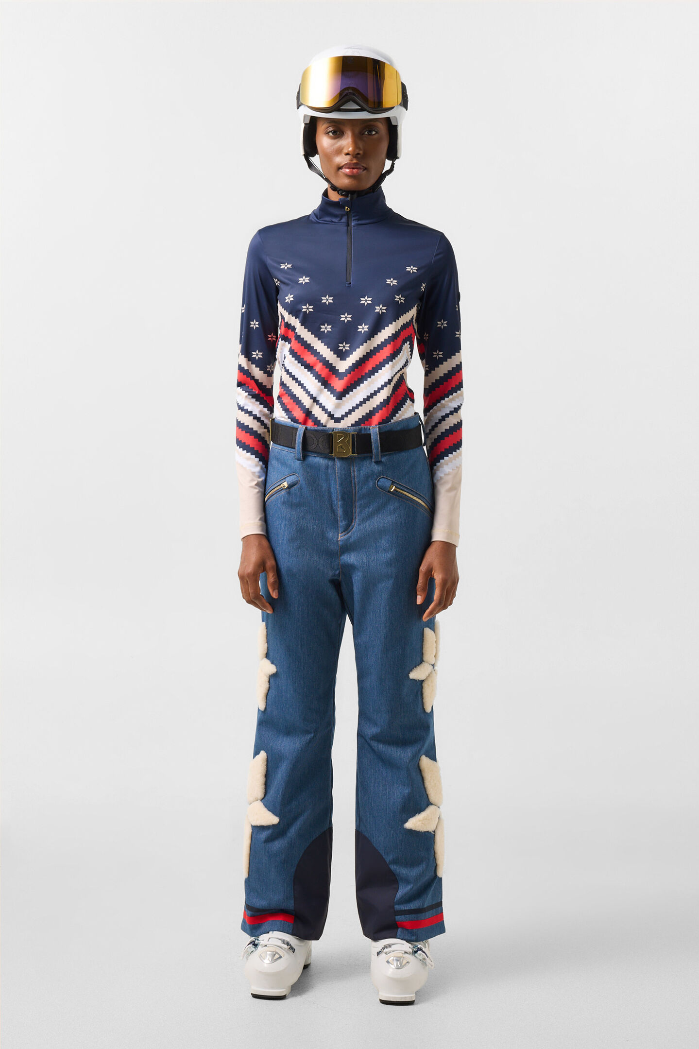 First Layer Fabia Navy/Beige/Red