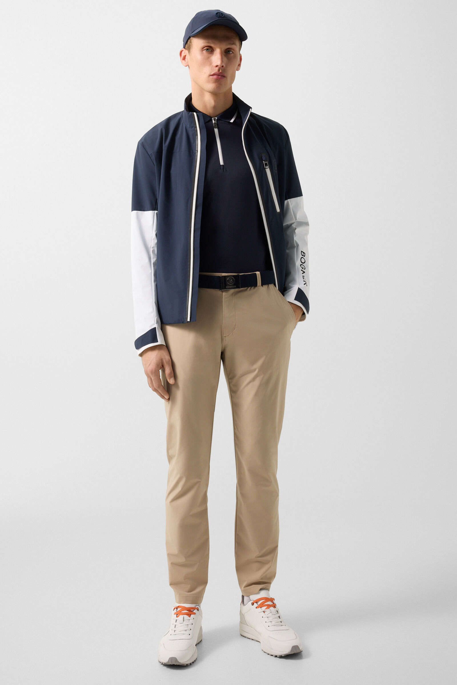 Polo-Longsleeve Jonah Navy-Blau