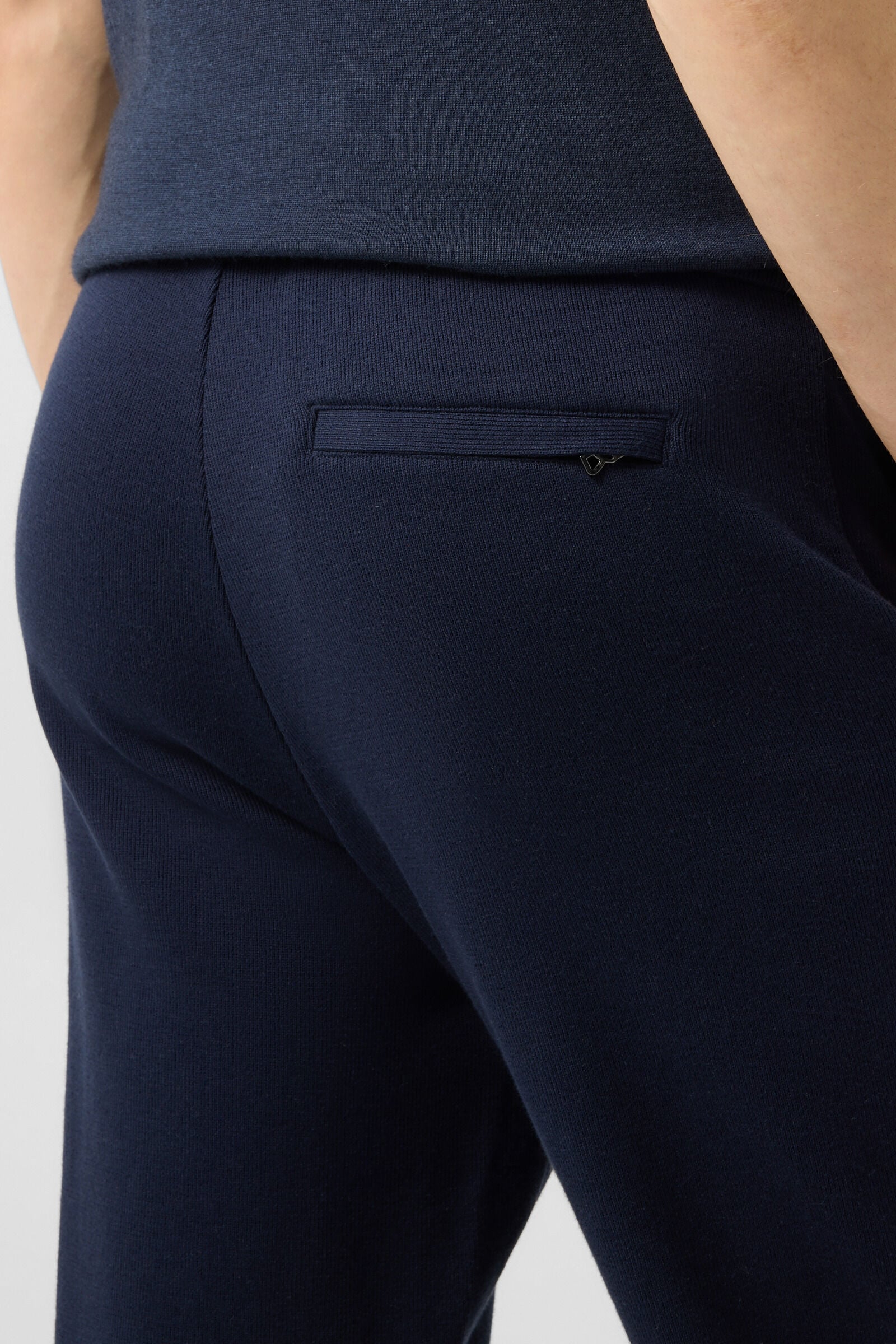 Lars knitted trousers Navy blue