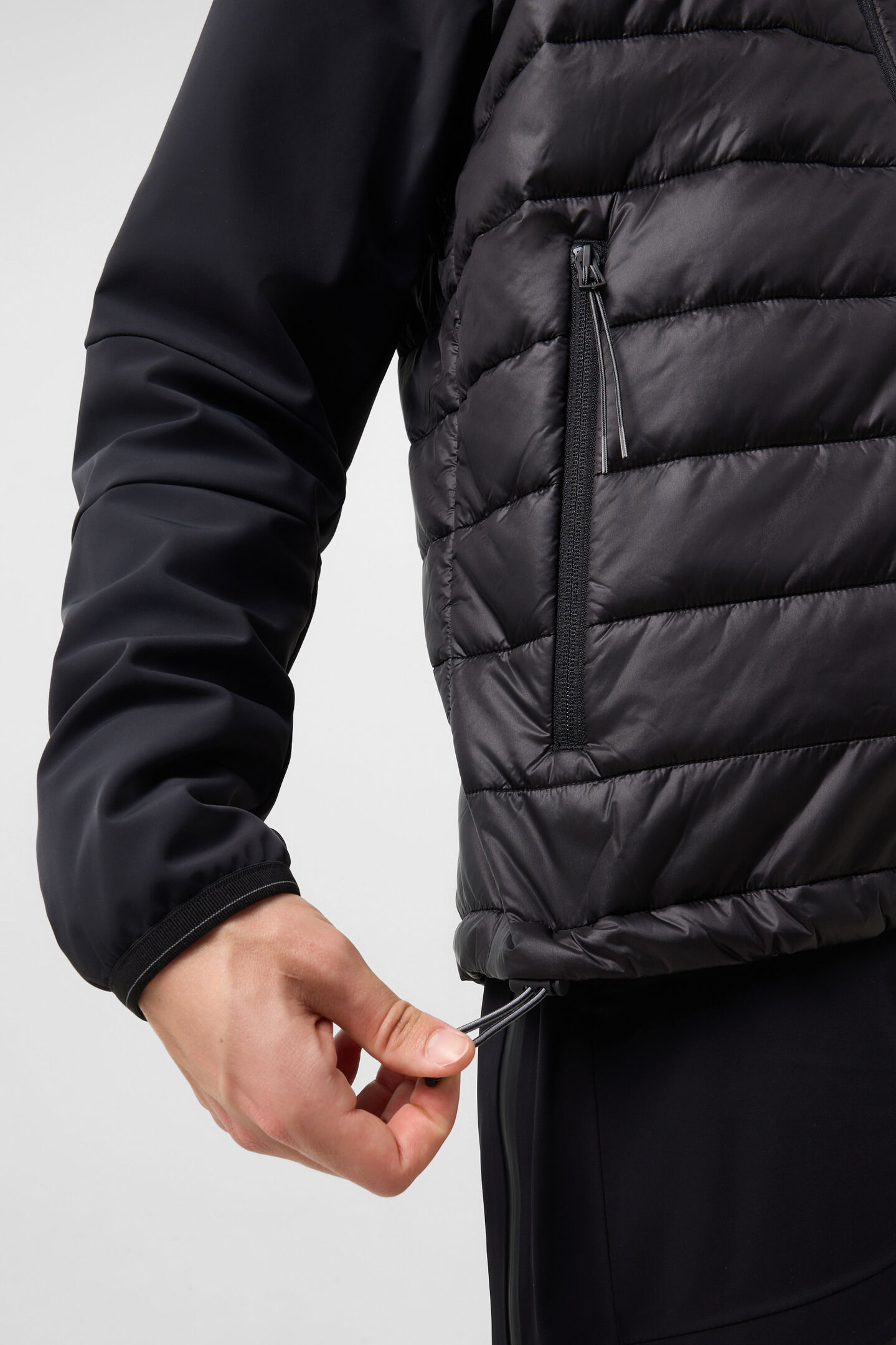 Anian Softshell Quilted Jacket Black