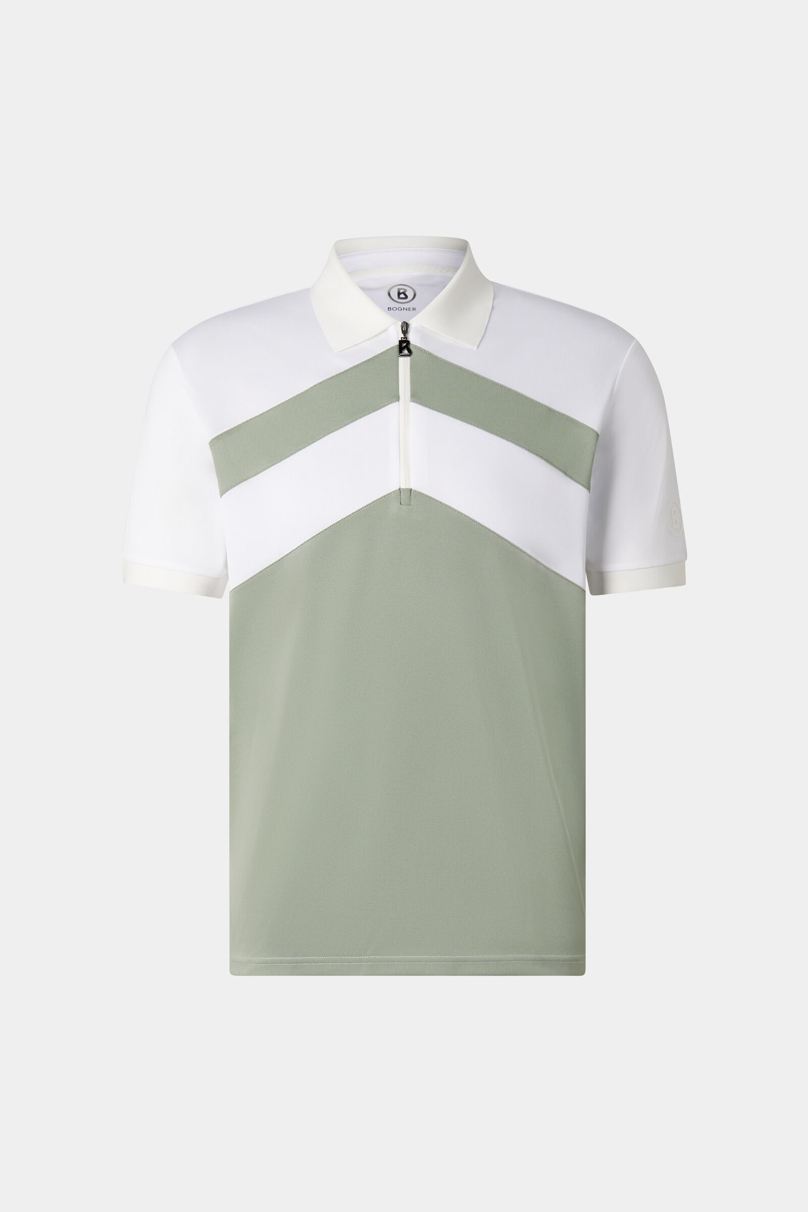 Cuno functional short-sleeved top Eucalyptus/white