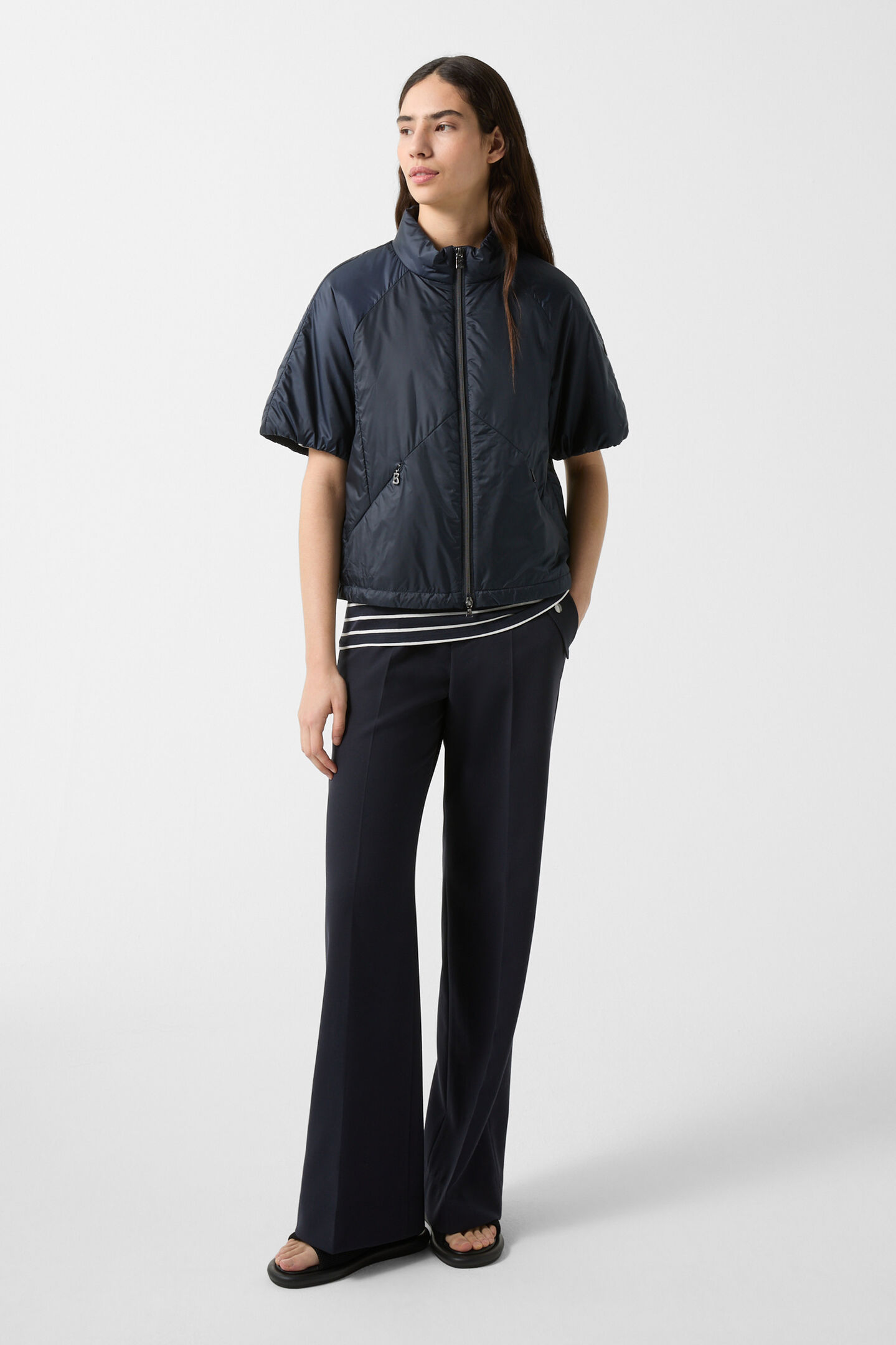 Britany short-sleeved jacket Navy blue