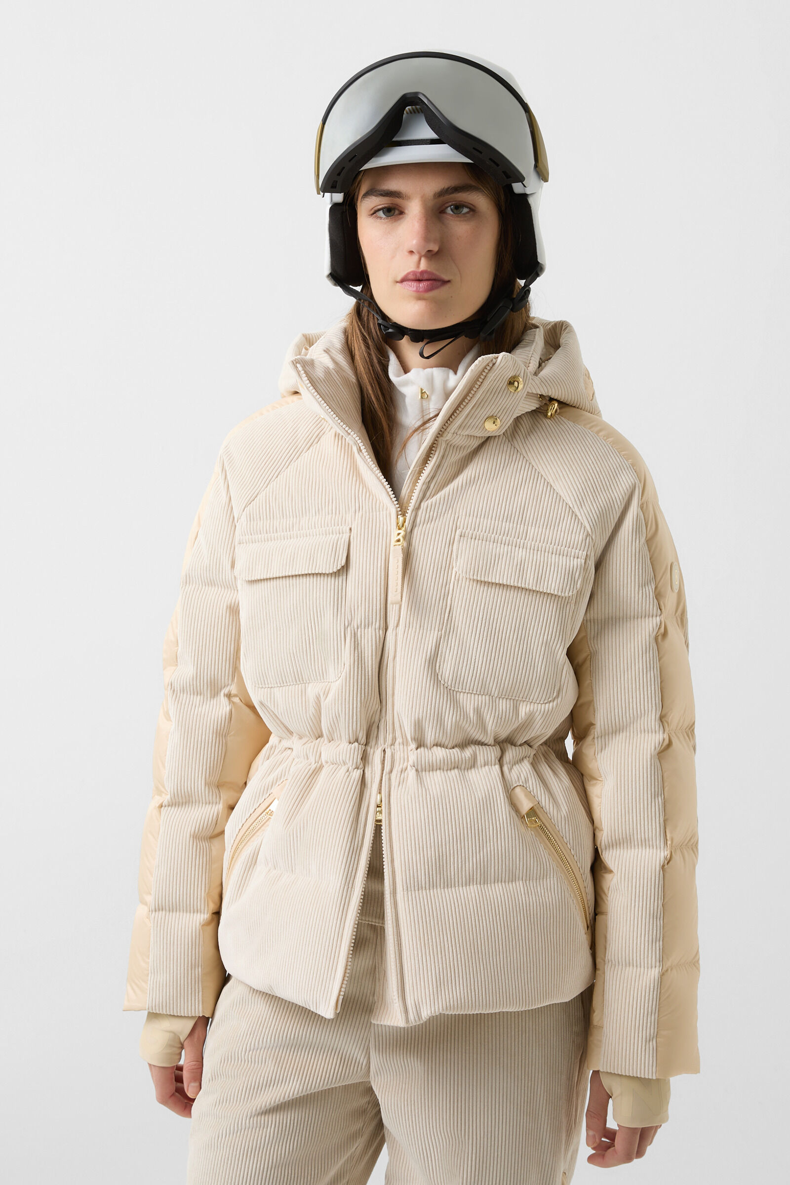 Marli corduroy ski jacket Beige