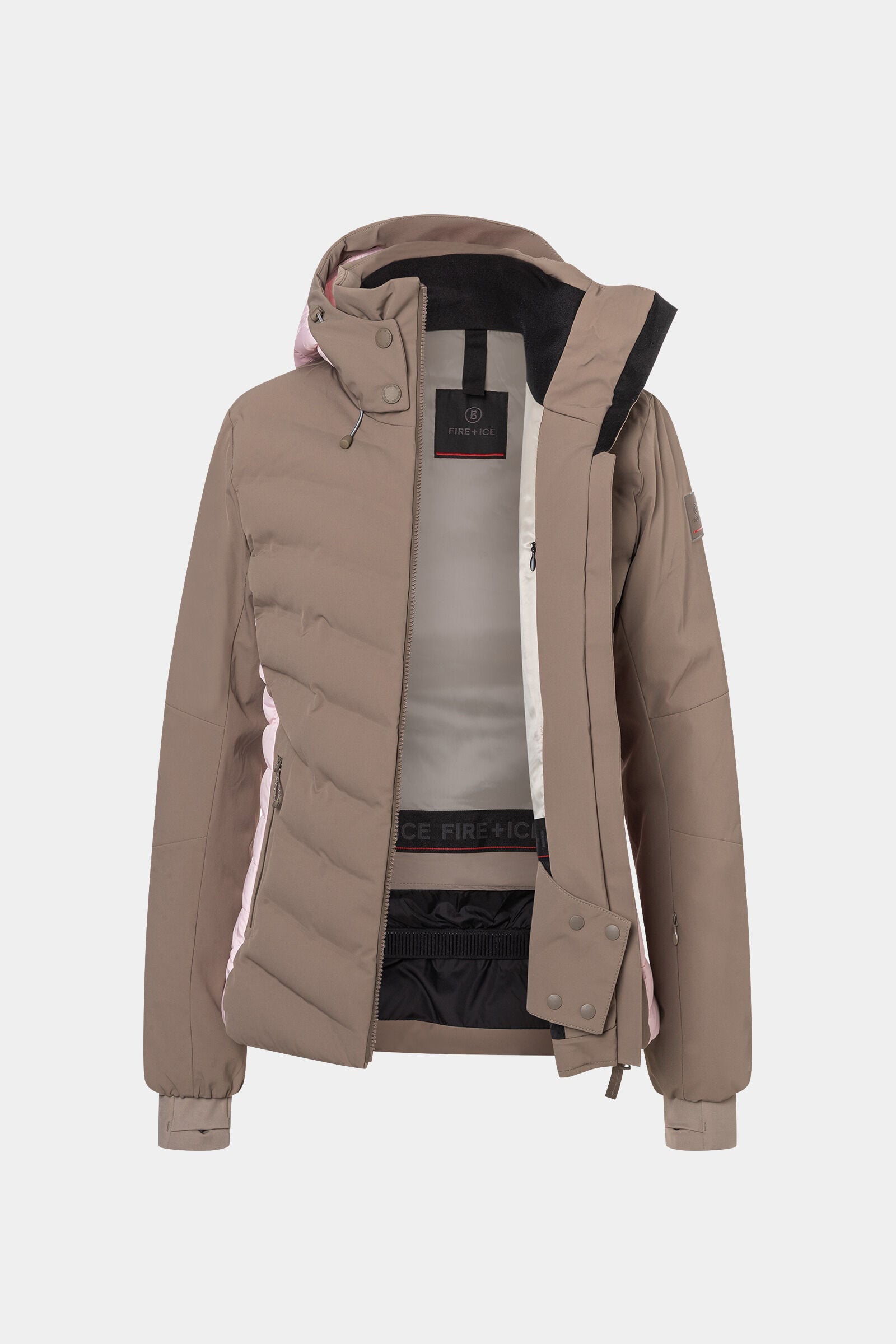 Janka Ski Jacket Taupe/Pink