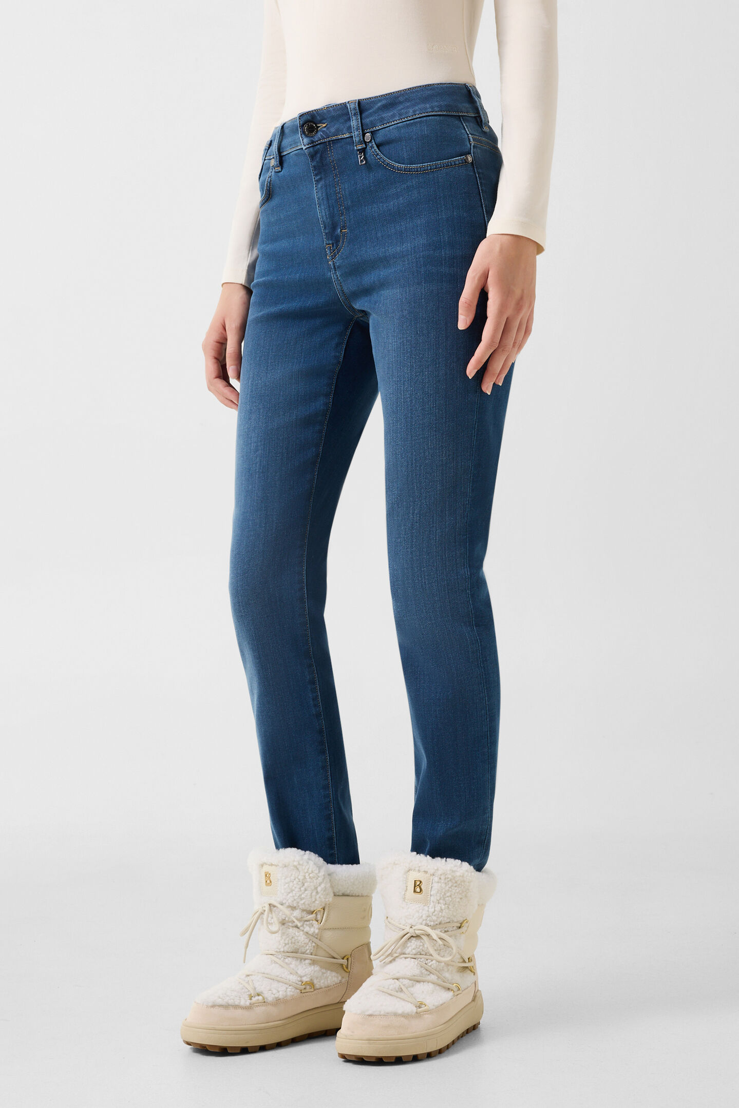 Julie Slim-Fit Jeans Dark Denim Blue