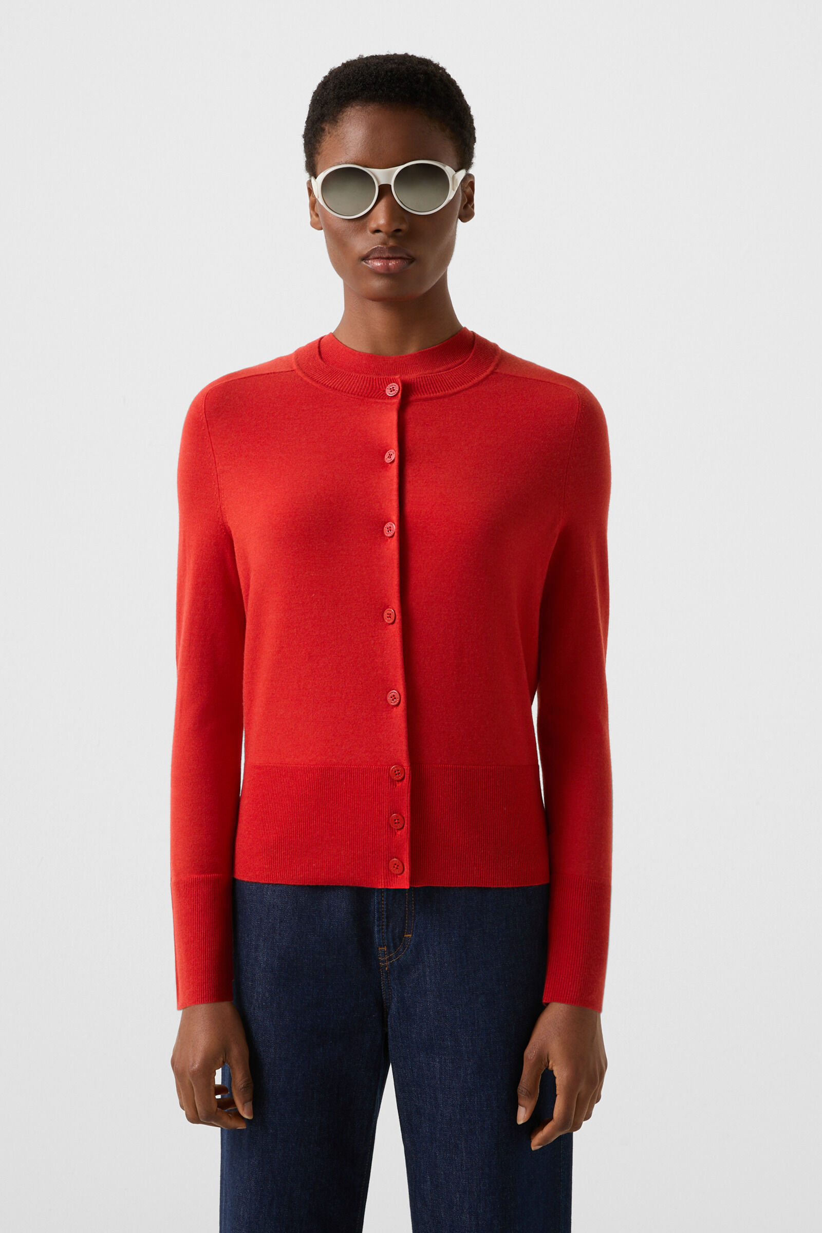 Ilma knit jacket Red