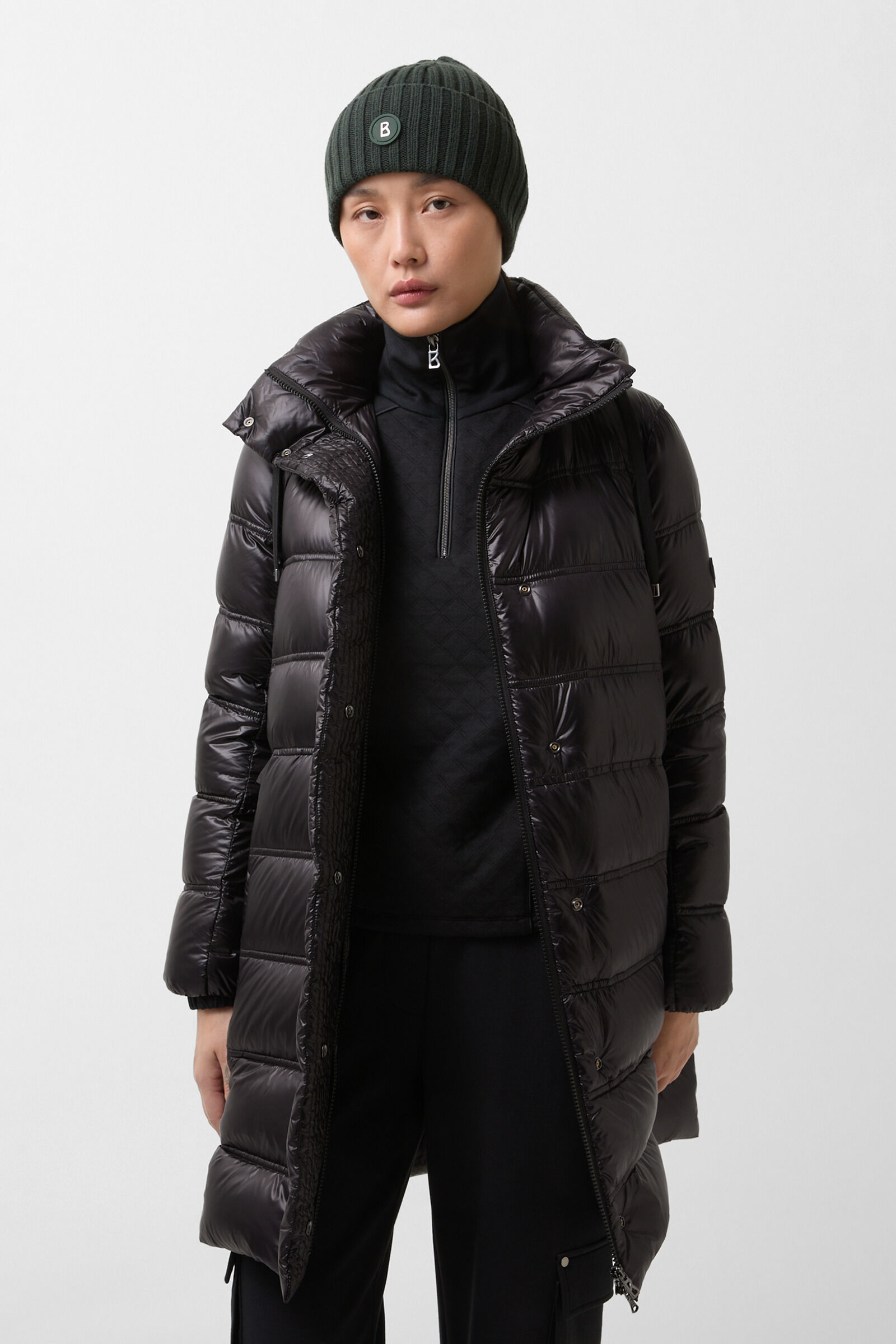 Manteau court en duvet Lynn Noir