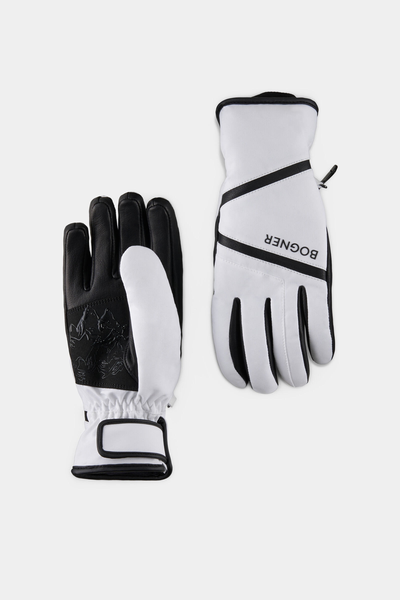 Gloves Hilla White/black