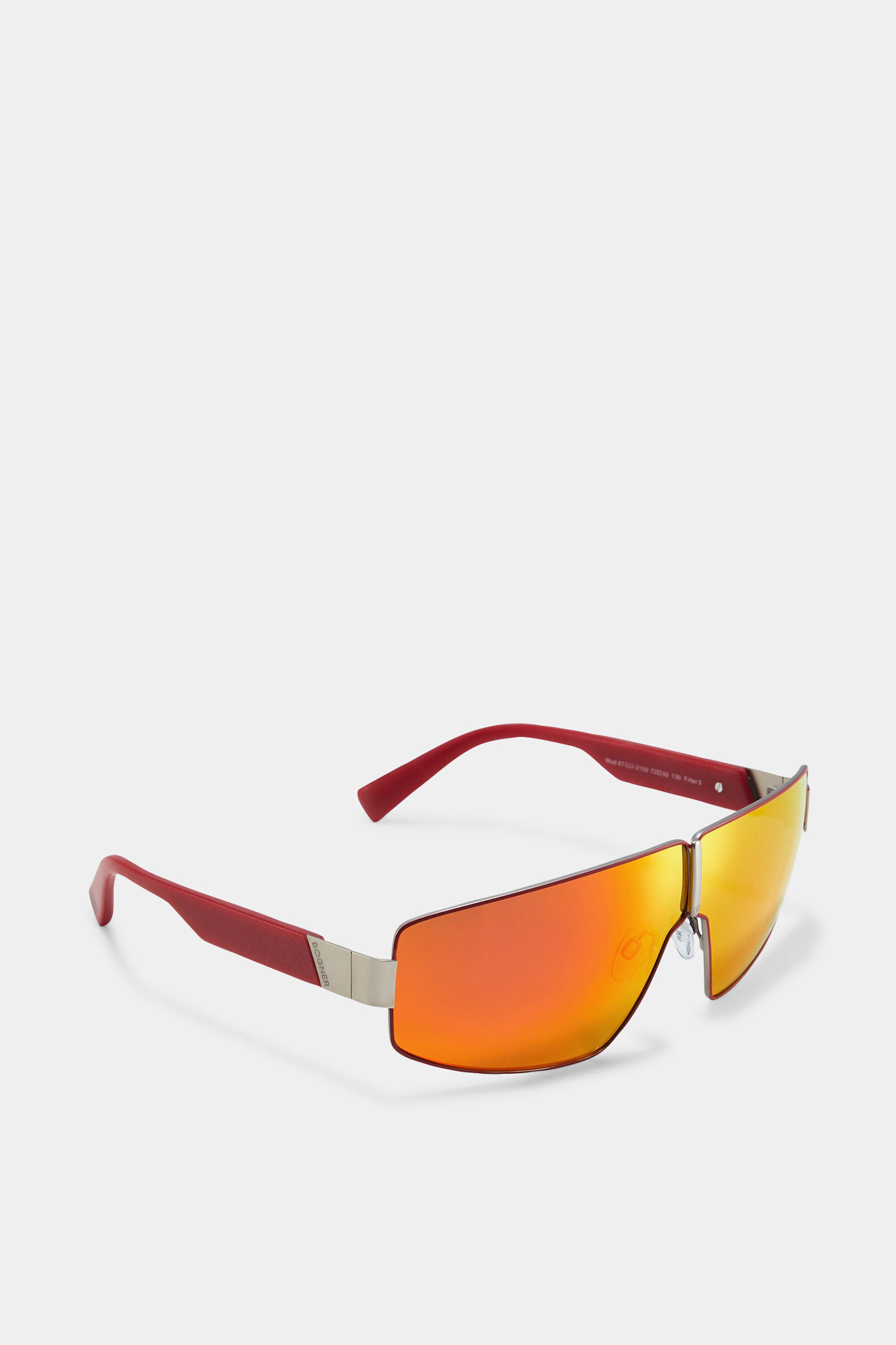 Sonnenbrille Schwarzhorn Orange/Silber/Rot