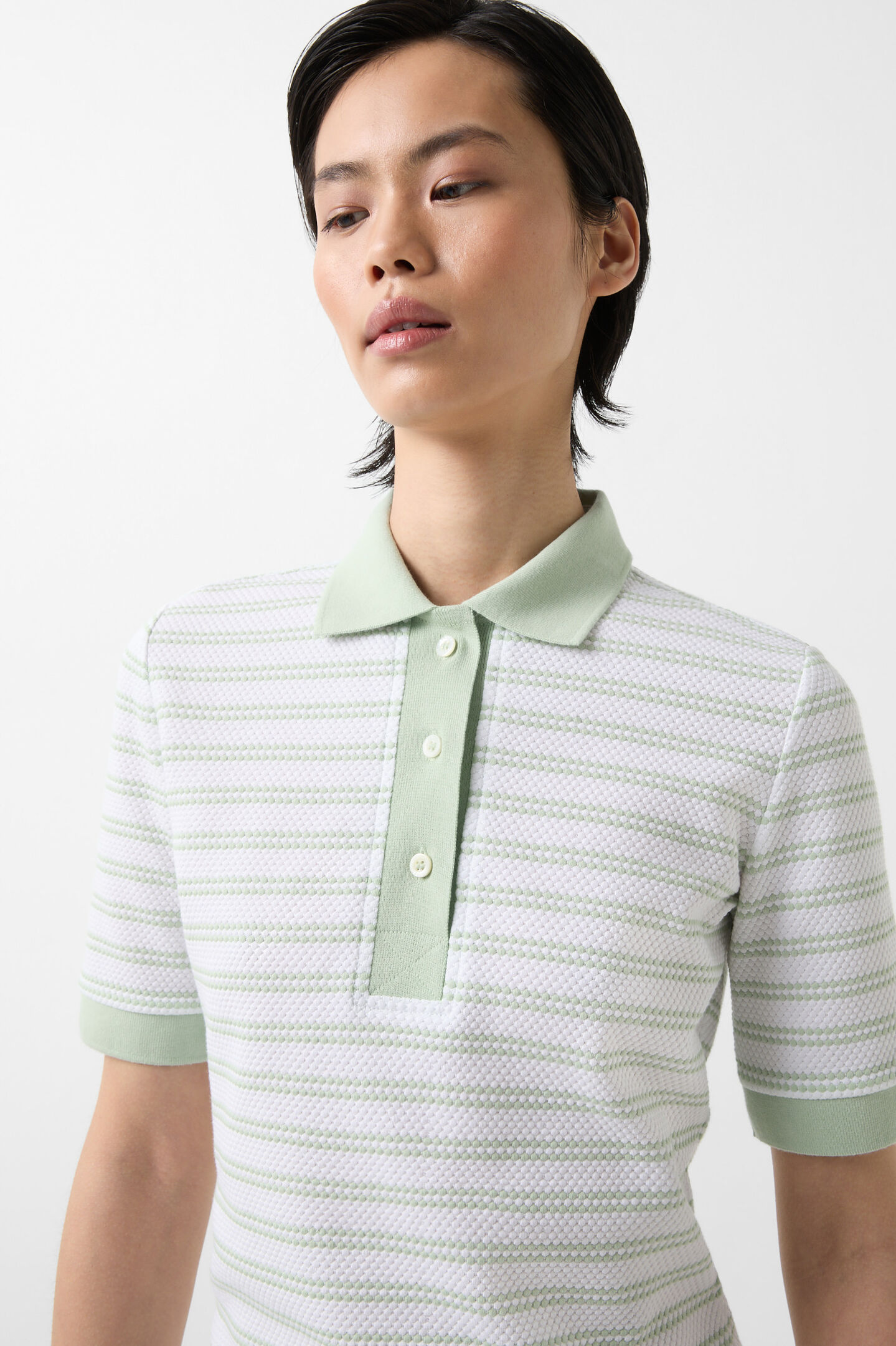 Wendy Polo shirt Mint/White