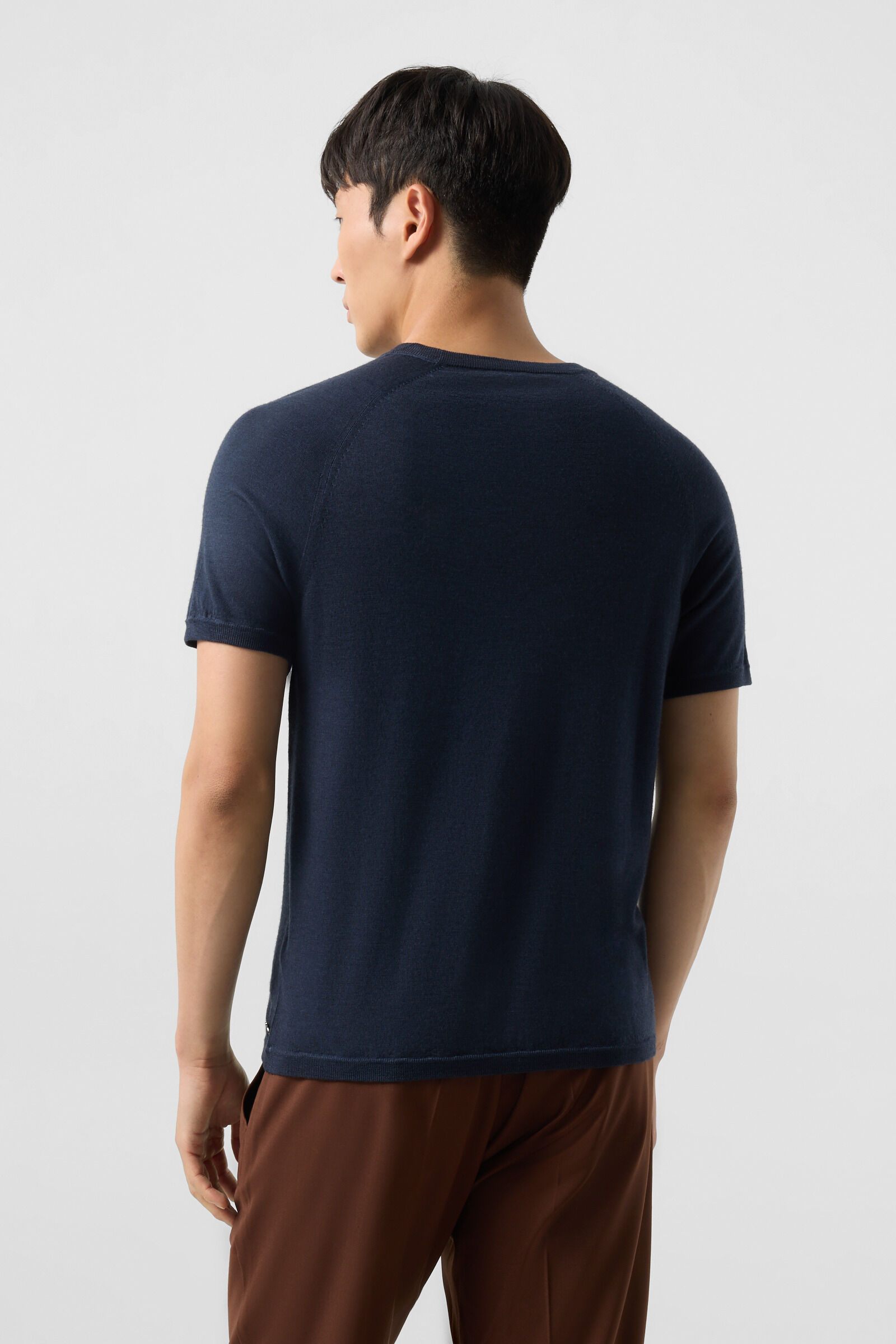 Osaka merino shirt Navy blue