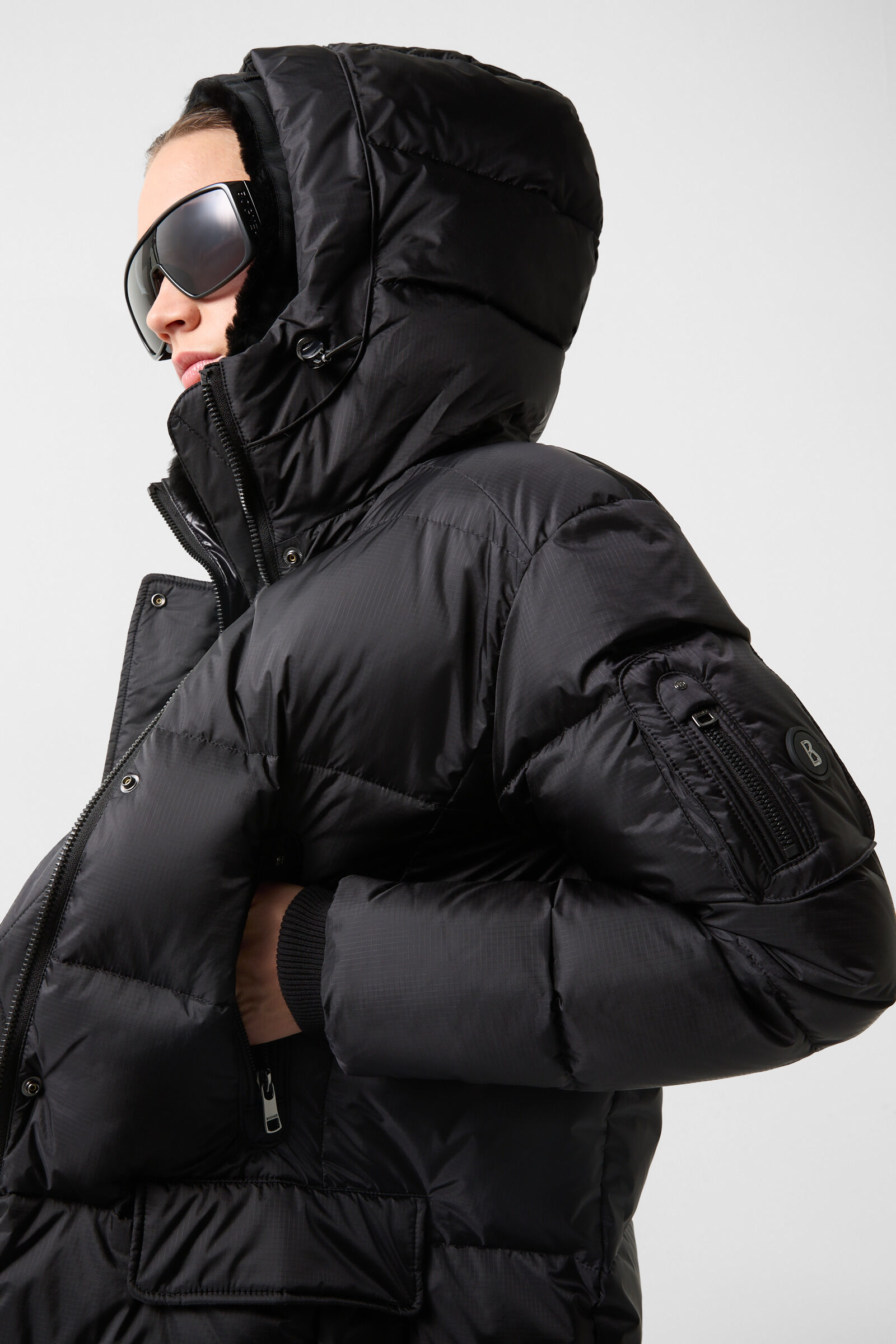 Manteau doudoune noir deals