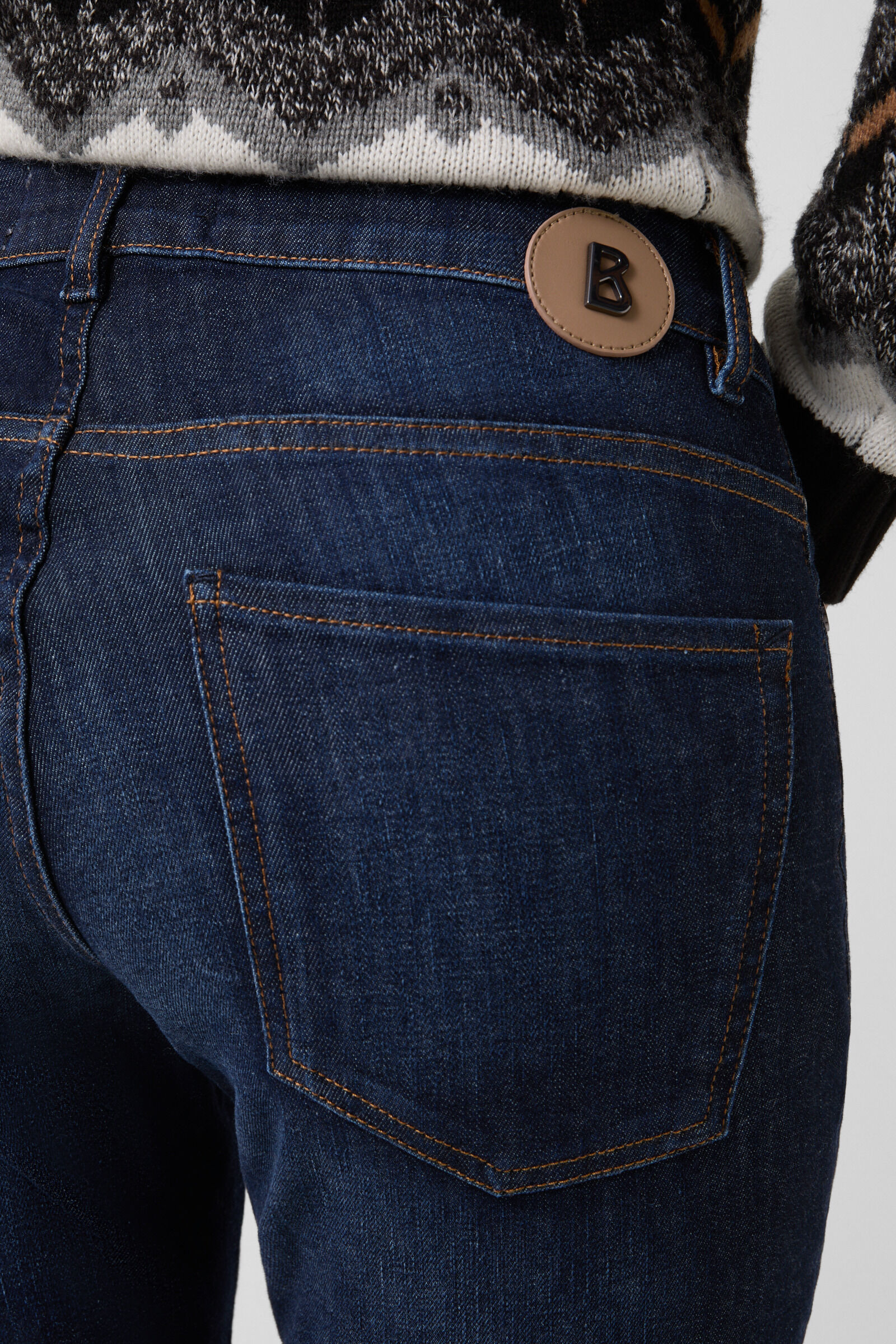 Bridget girlfriend fit jeans Dark Denim Blue