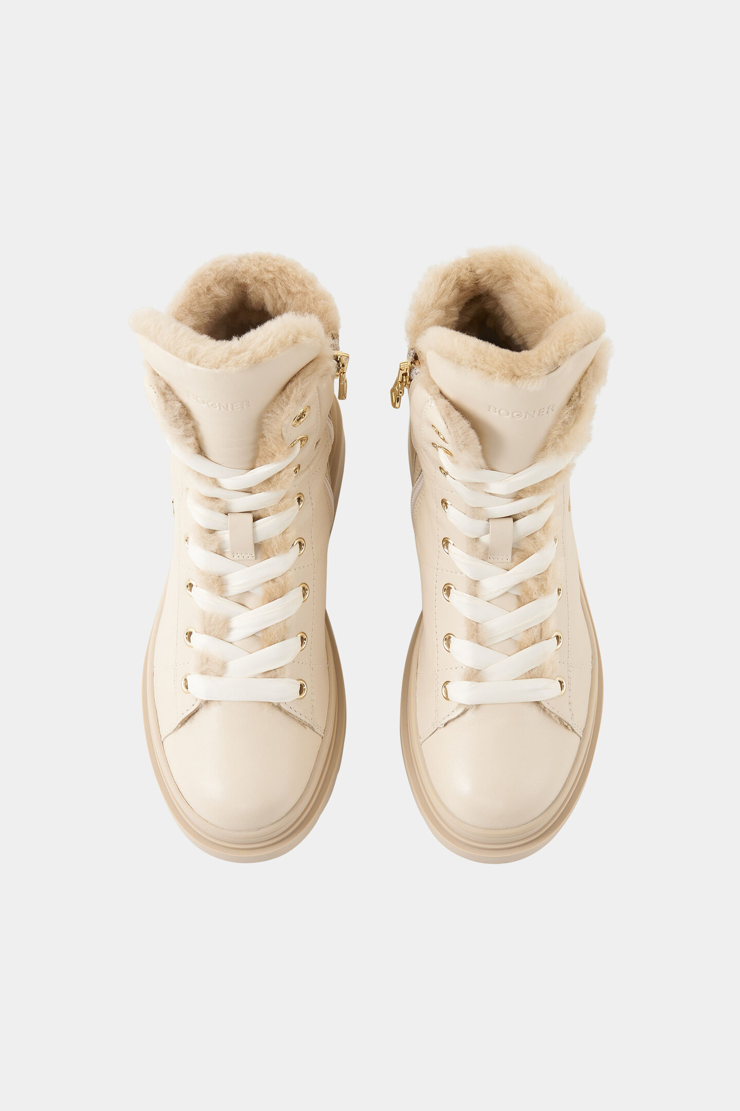 Mid boots St.Moritz with spikes Beige