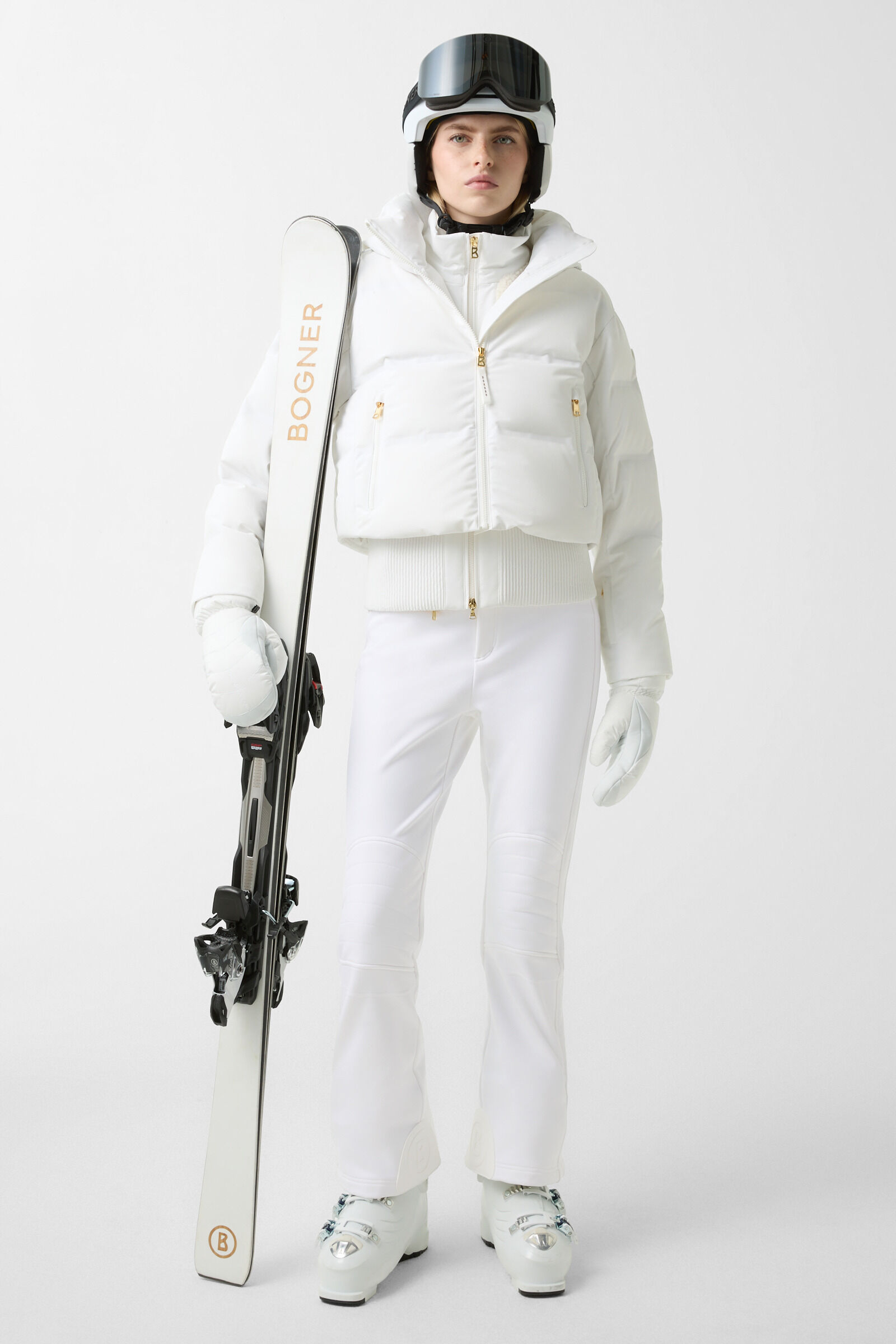 Madei softshell ski trousers White
