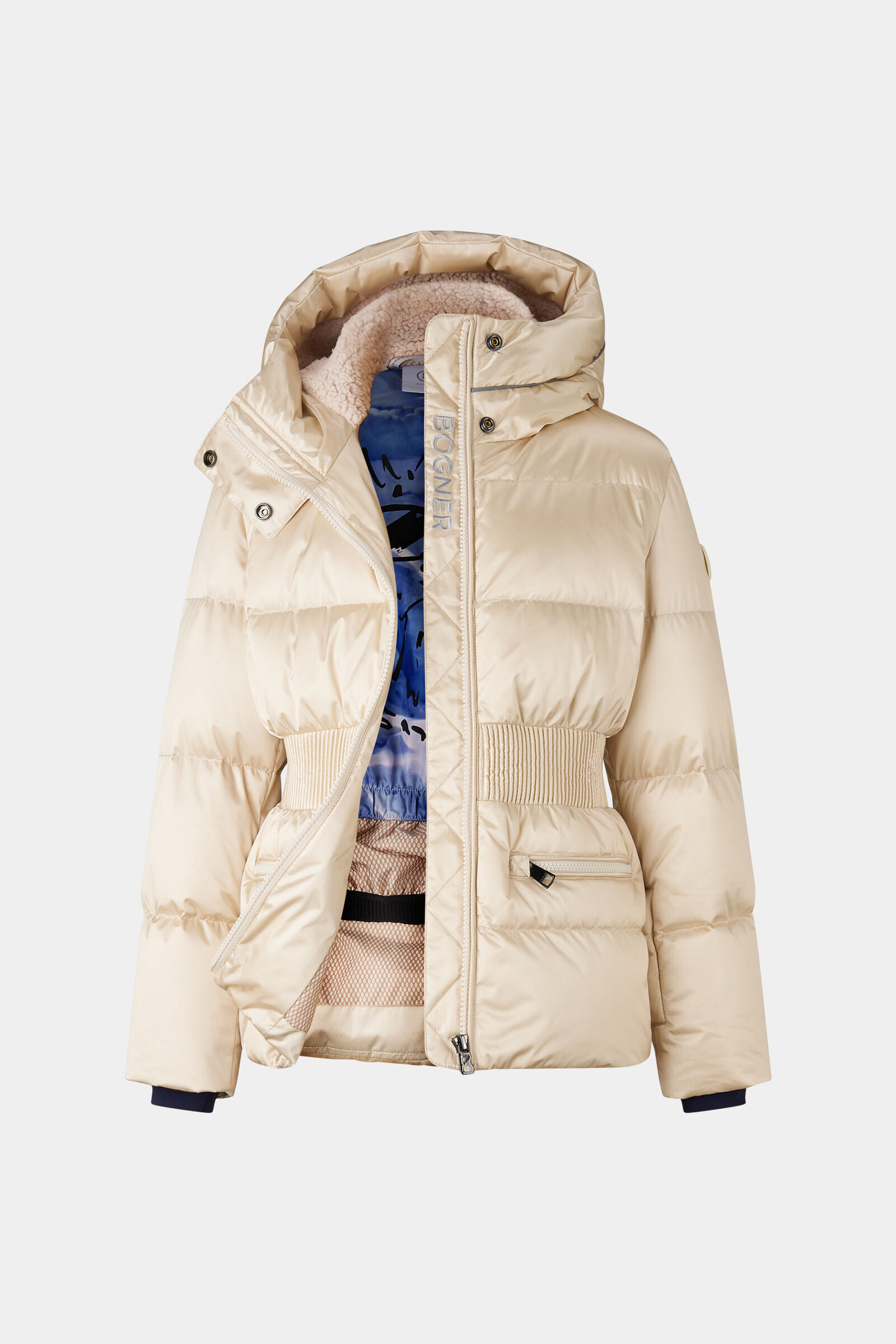 Kids down ski jacket Taylor Beige
