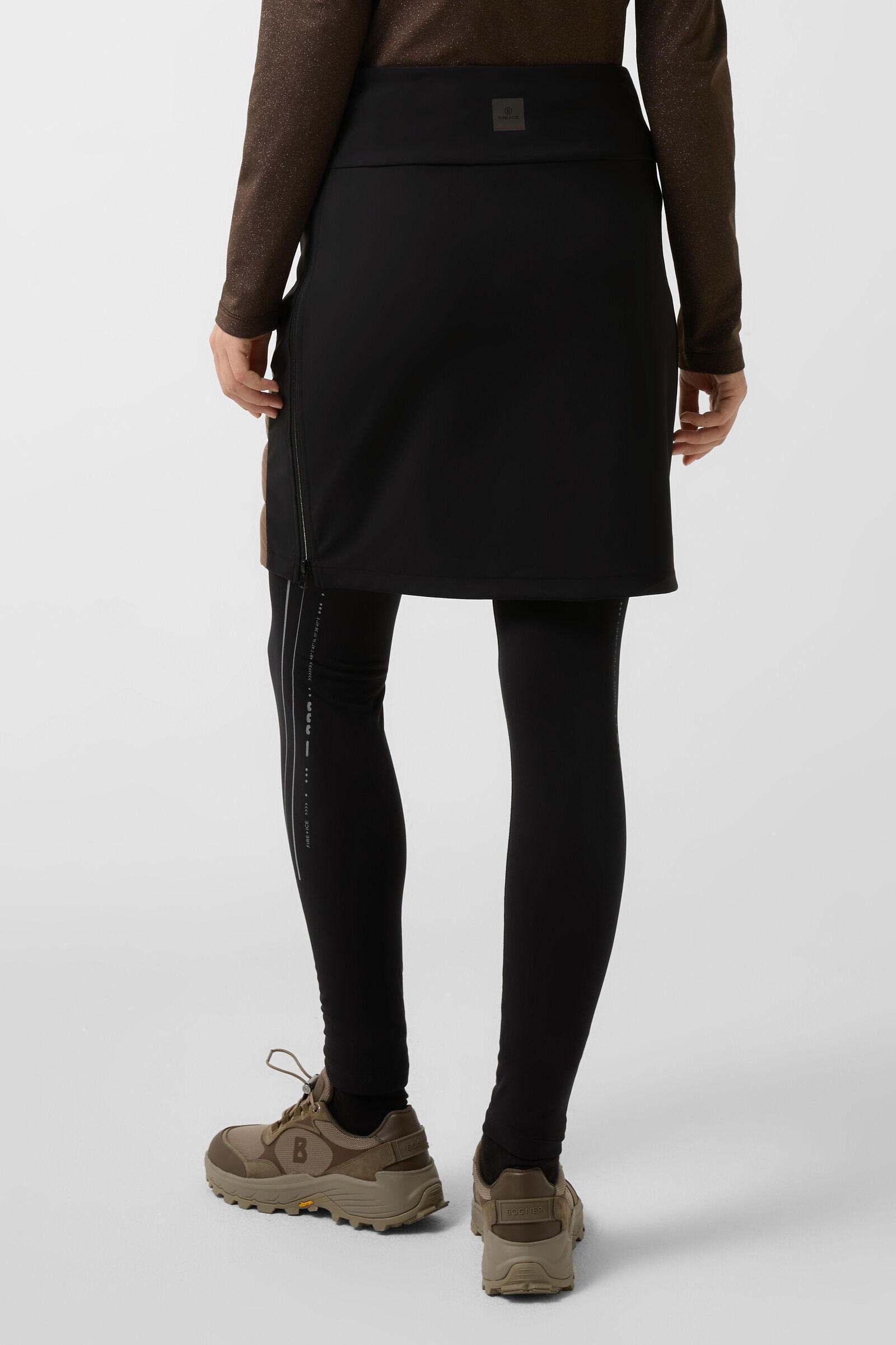 Marei down skirt Caramel/black