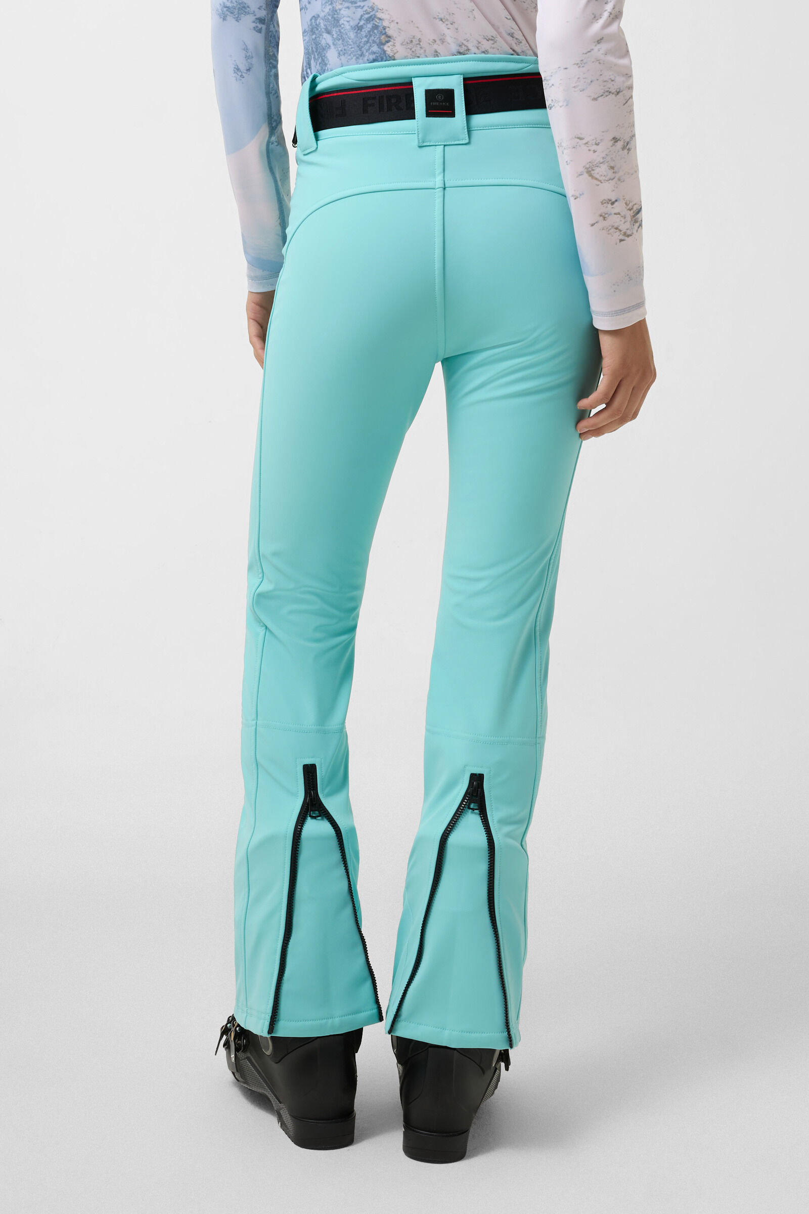 Zula softshell ski trousers Ice blue