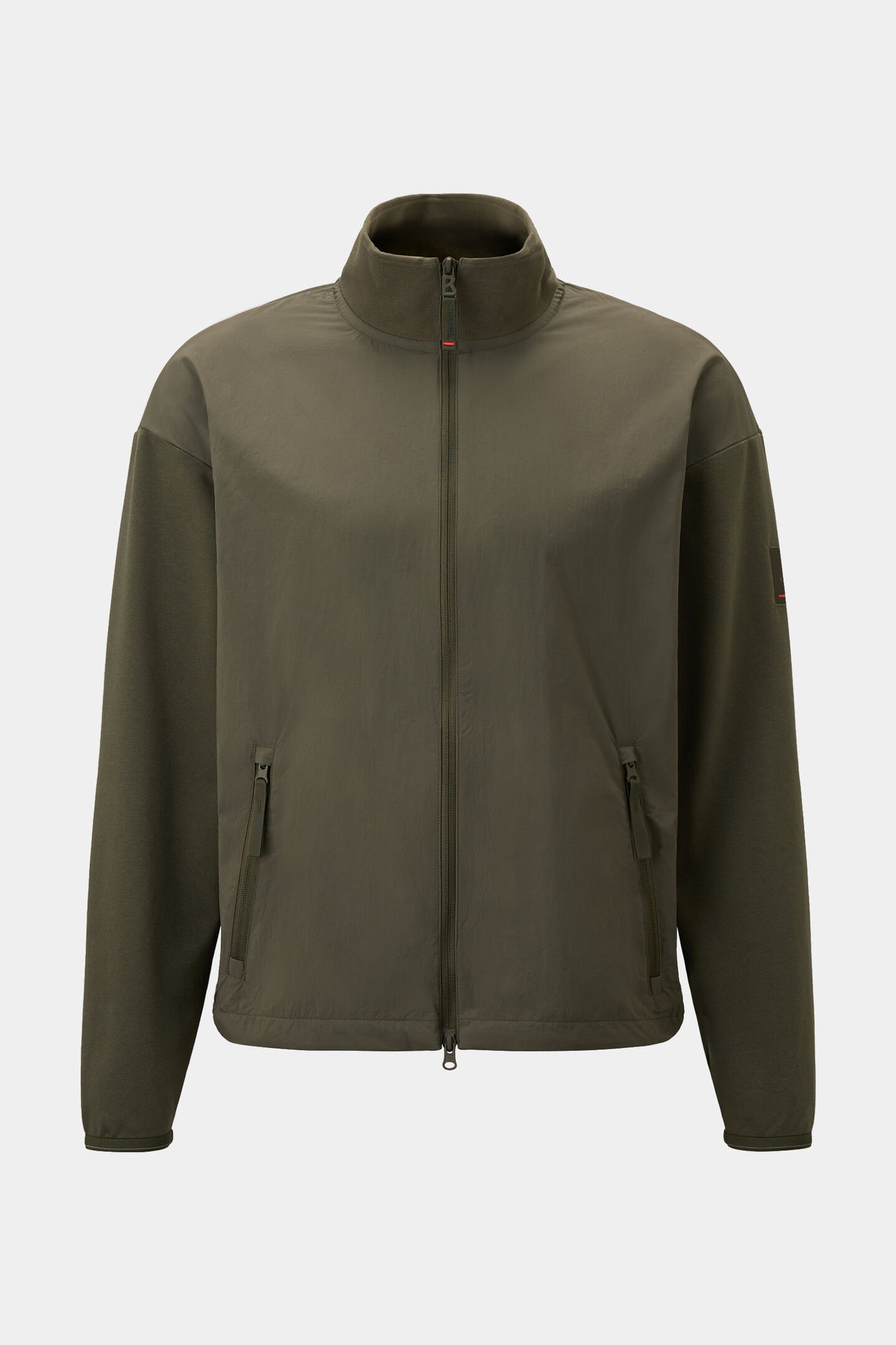 Hybrid-Sweatjacke Brody Oliv-Grün