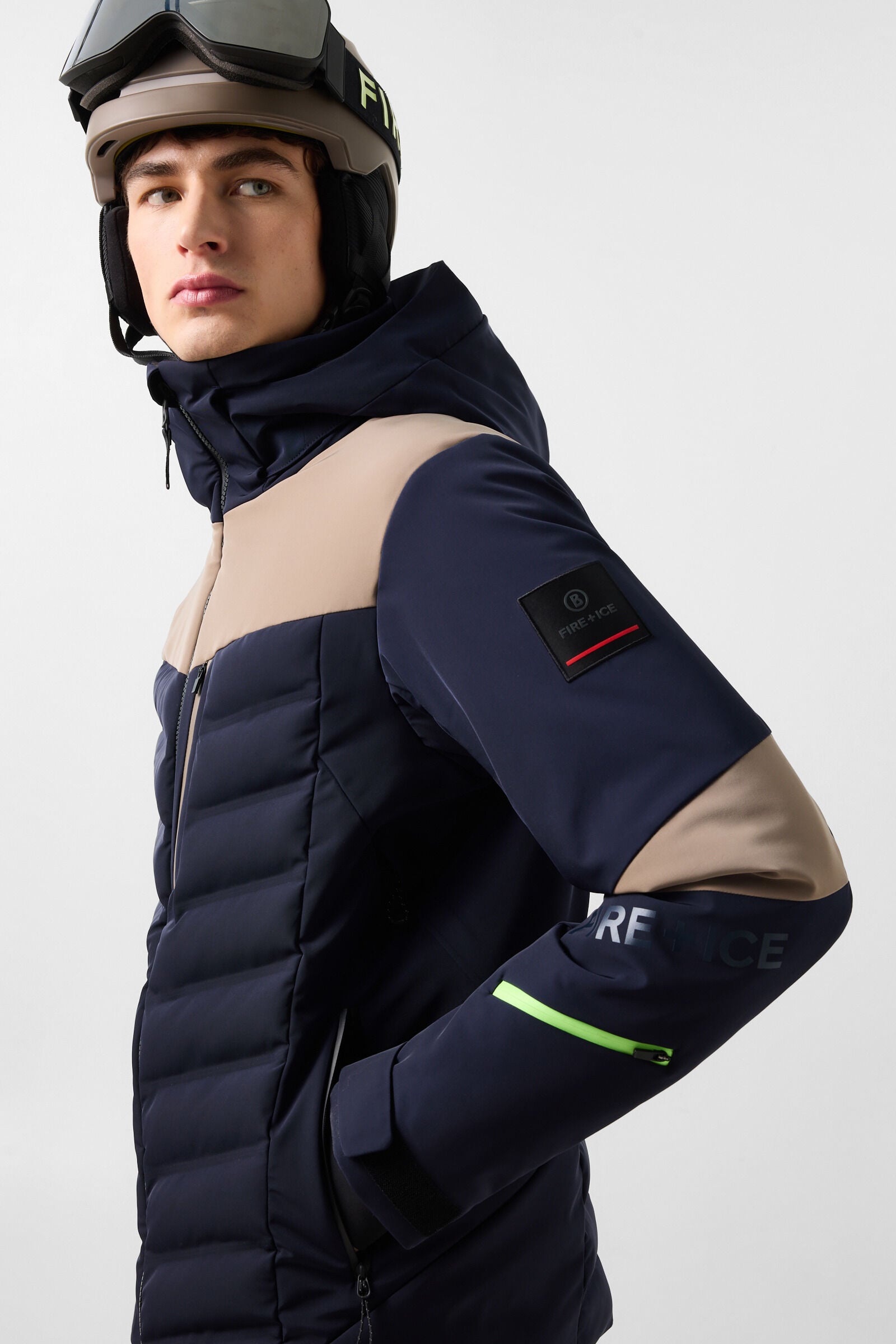 Radek Ski Jacket Navy/Taupe