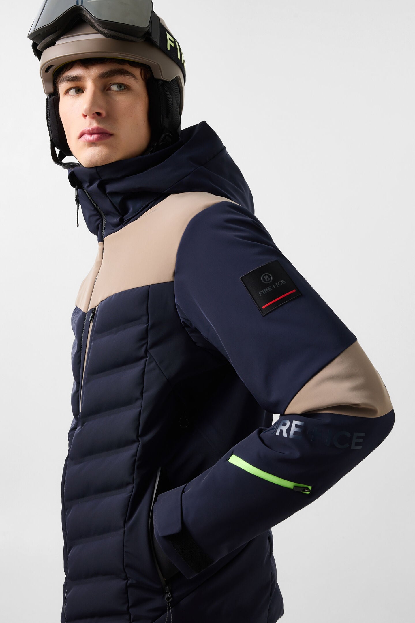 Radek Ski Jacket Navy/Taupe