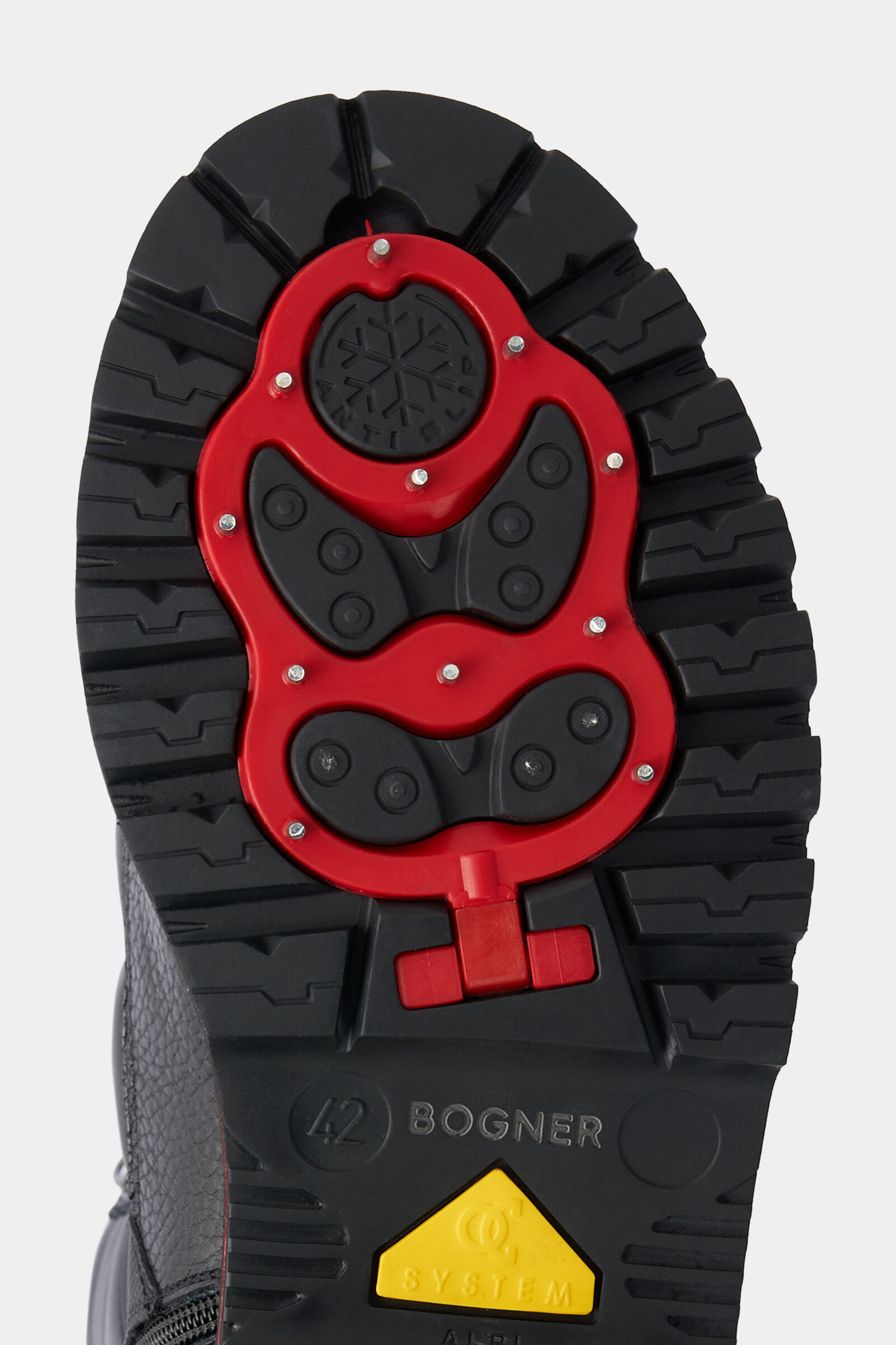 Schn&uuml;rboots Helsinki mit Spikes Schwarz