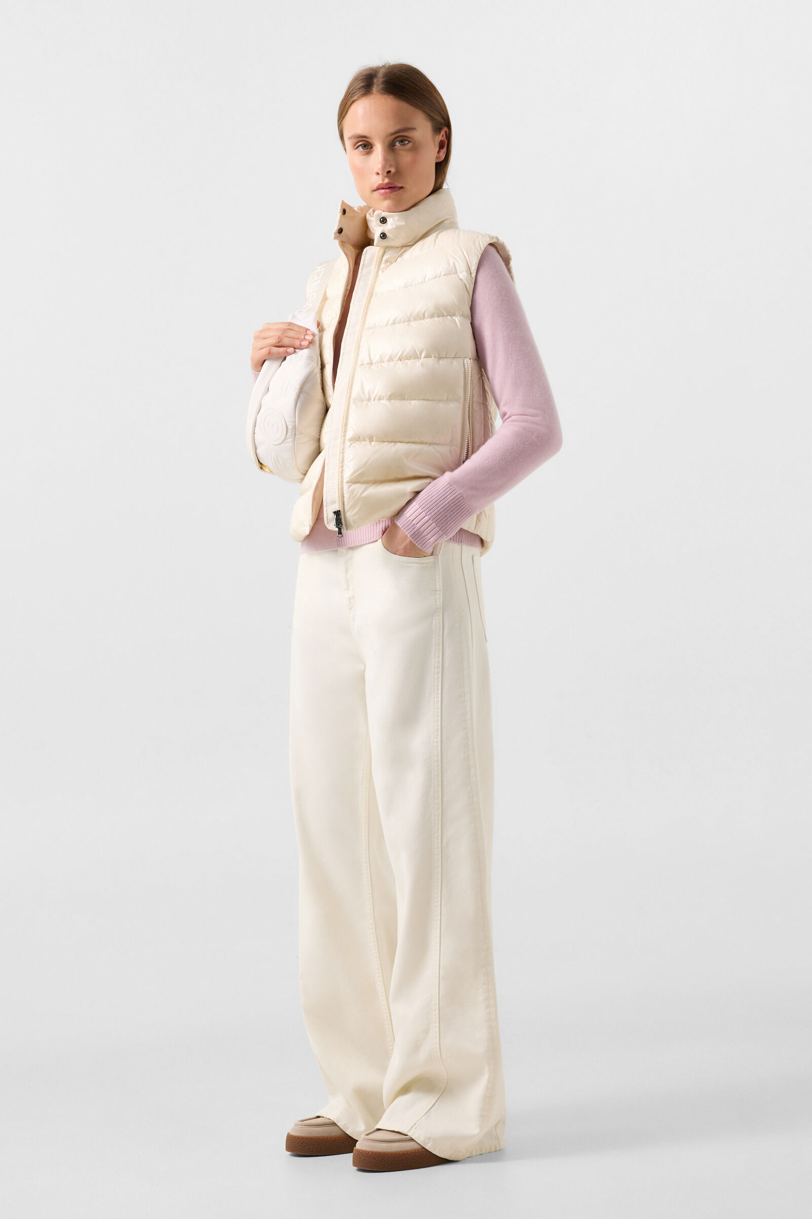 Vanessa pure new wool and cashmere jumper Ros&eacute;