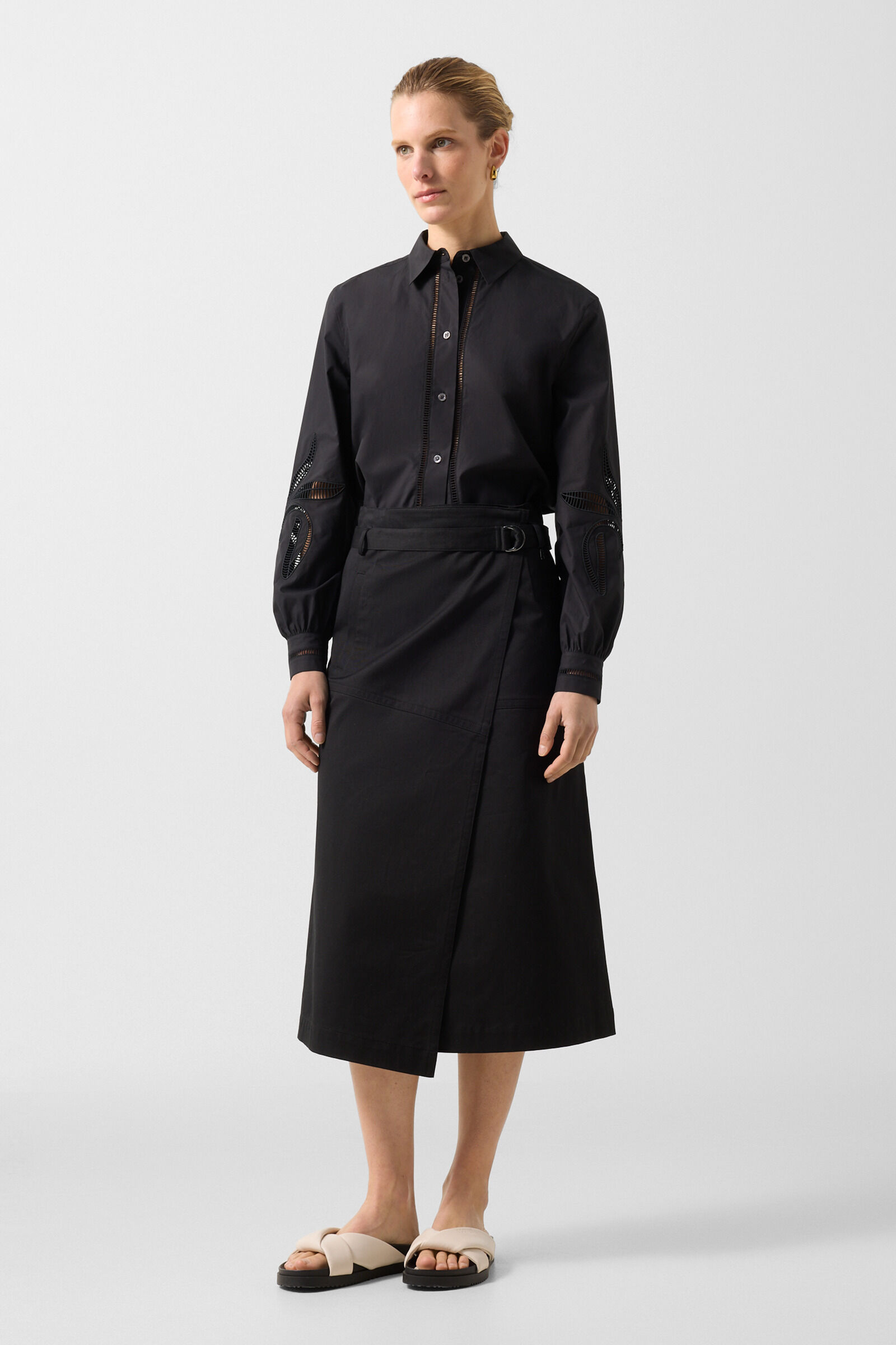 Jocy wrap skirt Black