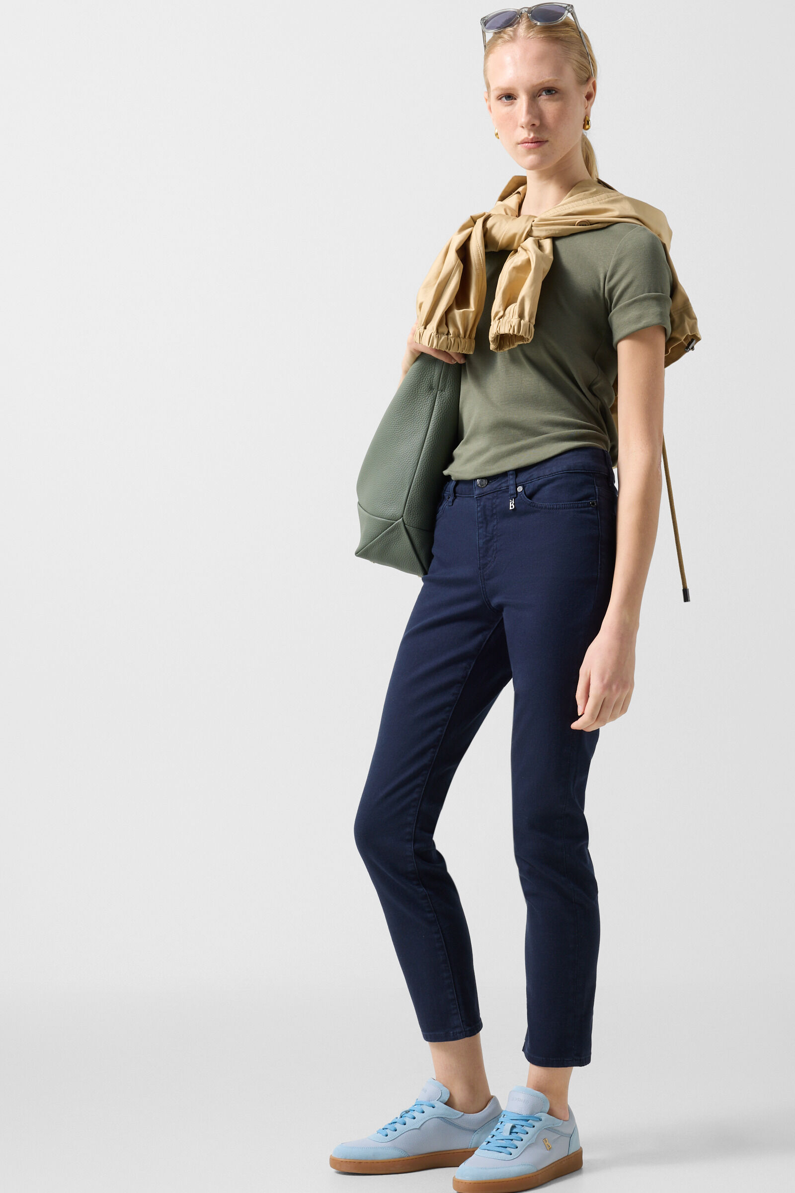 7/8 slim fit jeans Julie Navy blue