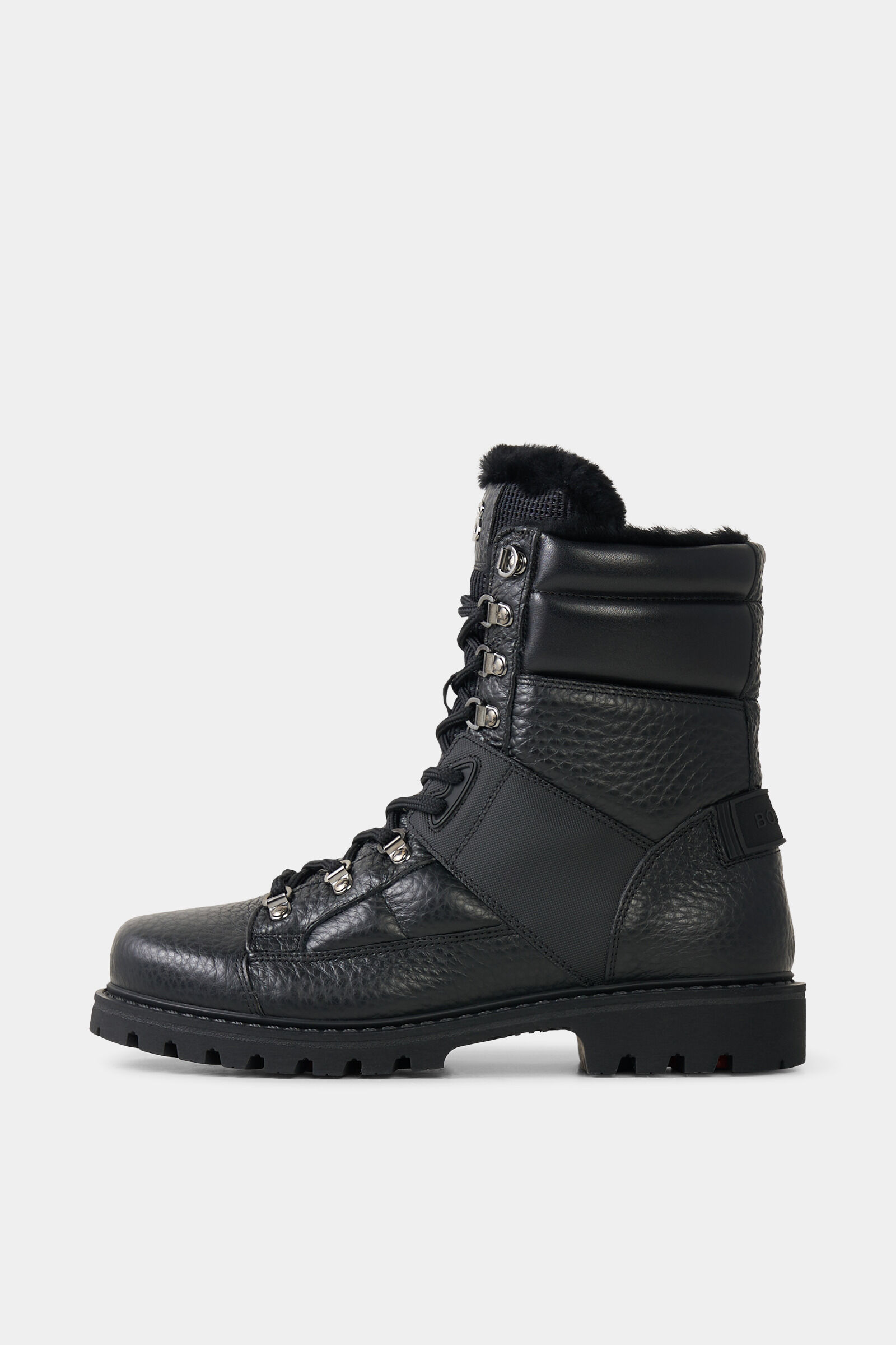 Schn&uuml;rboots Helsinki mit Spikes Schwarz