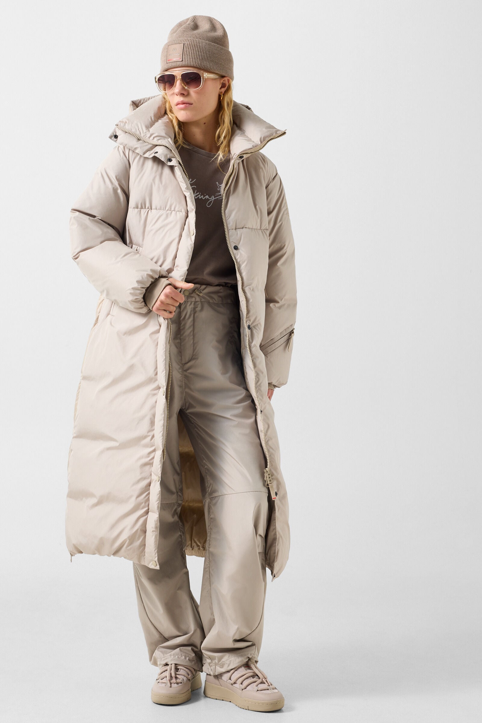 Fleury down coat Beige