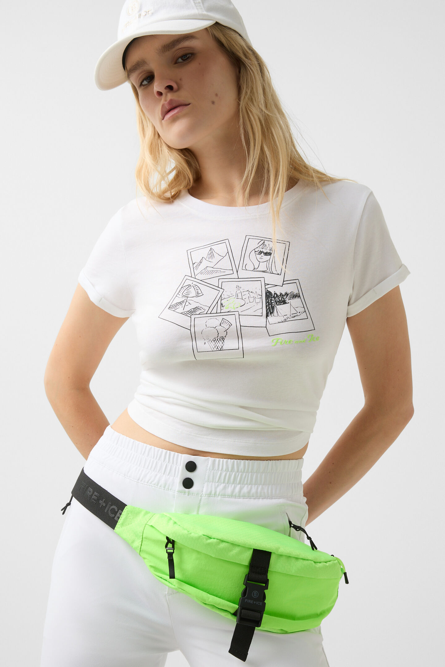 Ava stretch trousers White