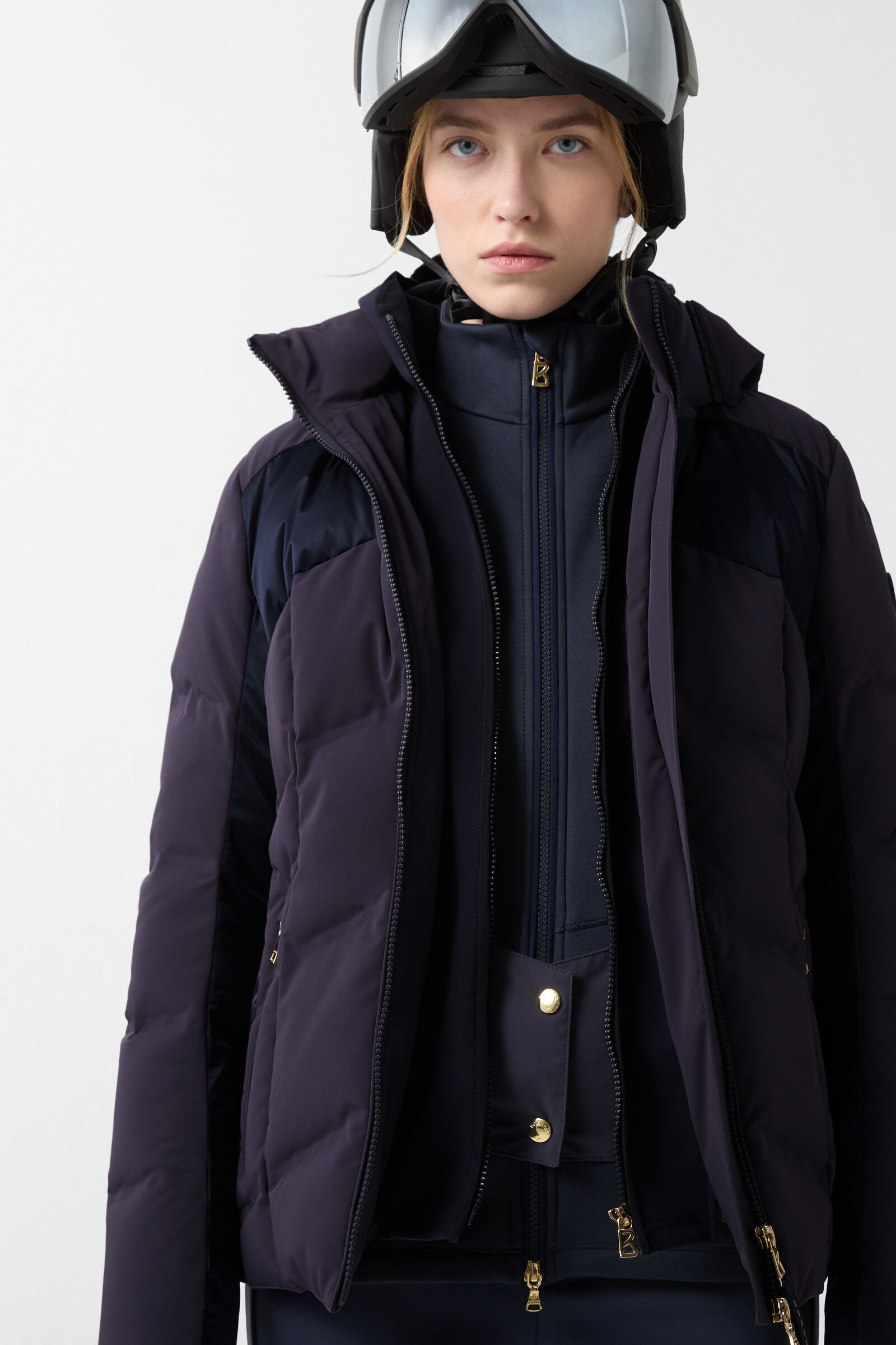 Delin down ski jacket Navy blue
