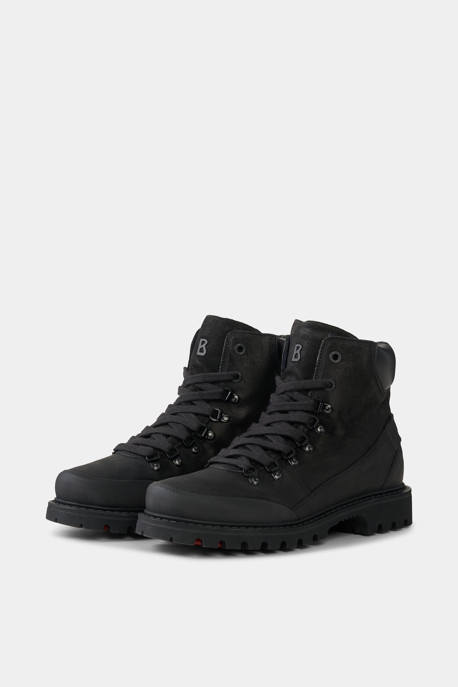 Mid Boots Helsinki with spikes Black