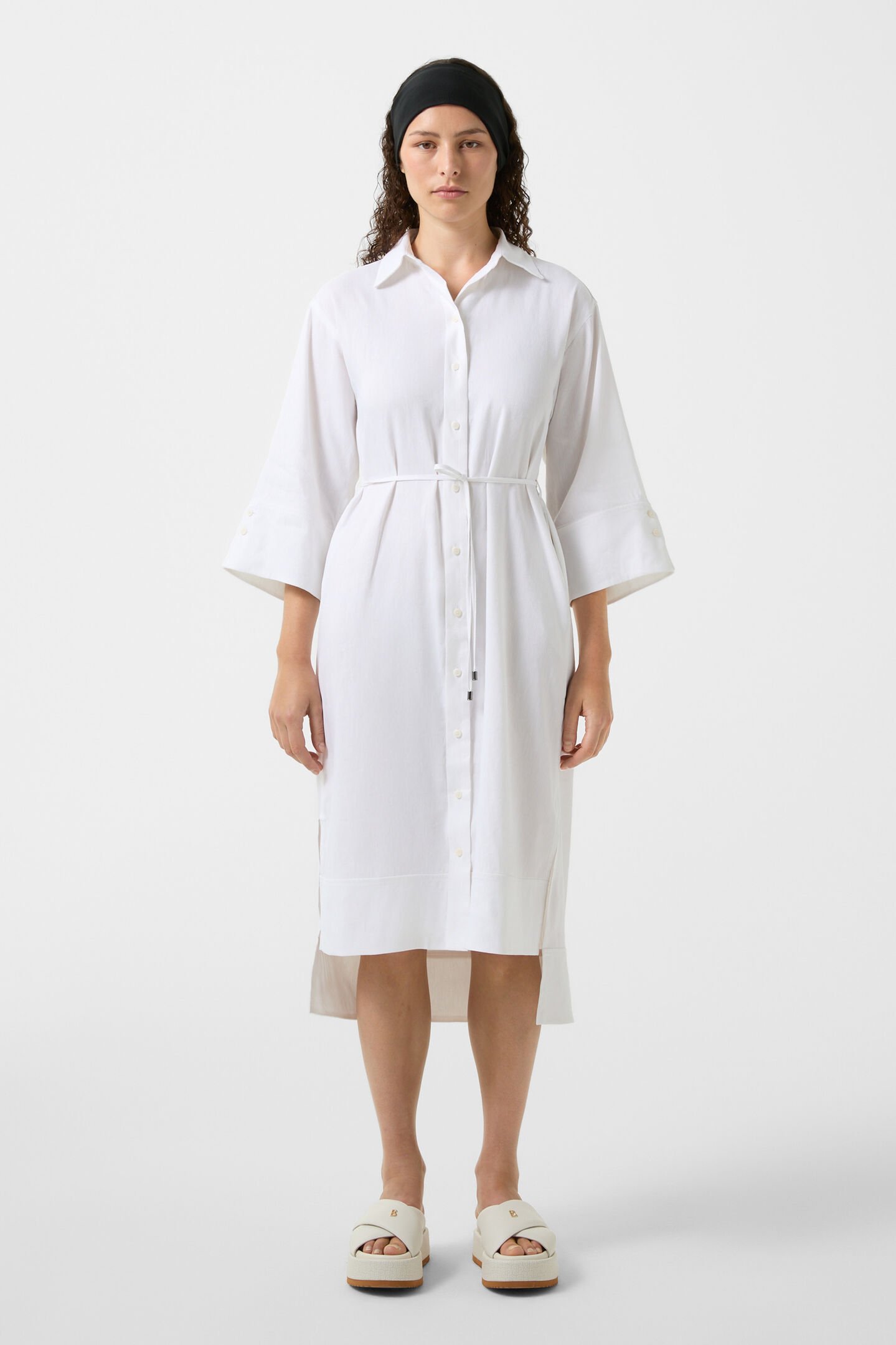 Reika shirt dress White