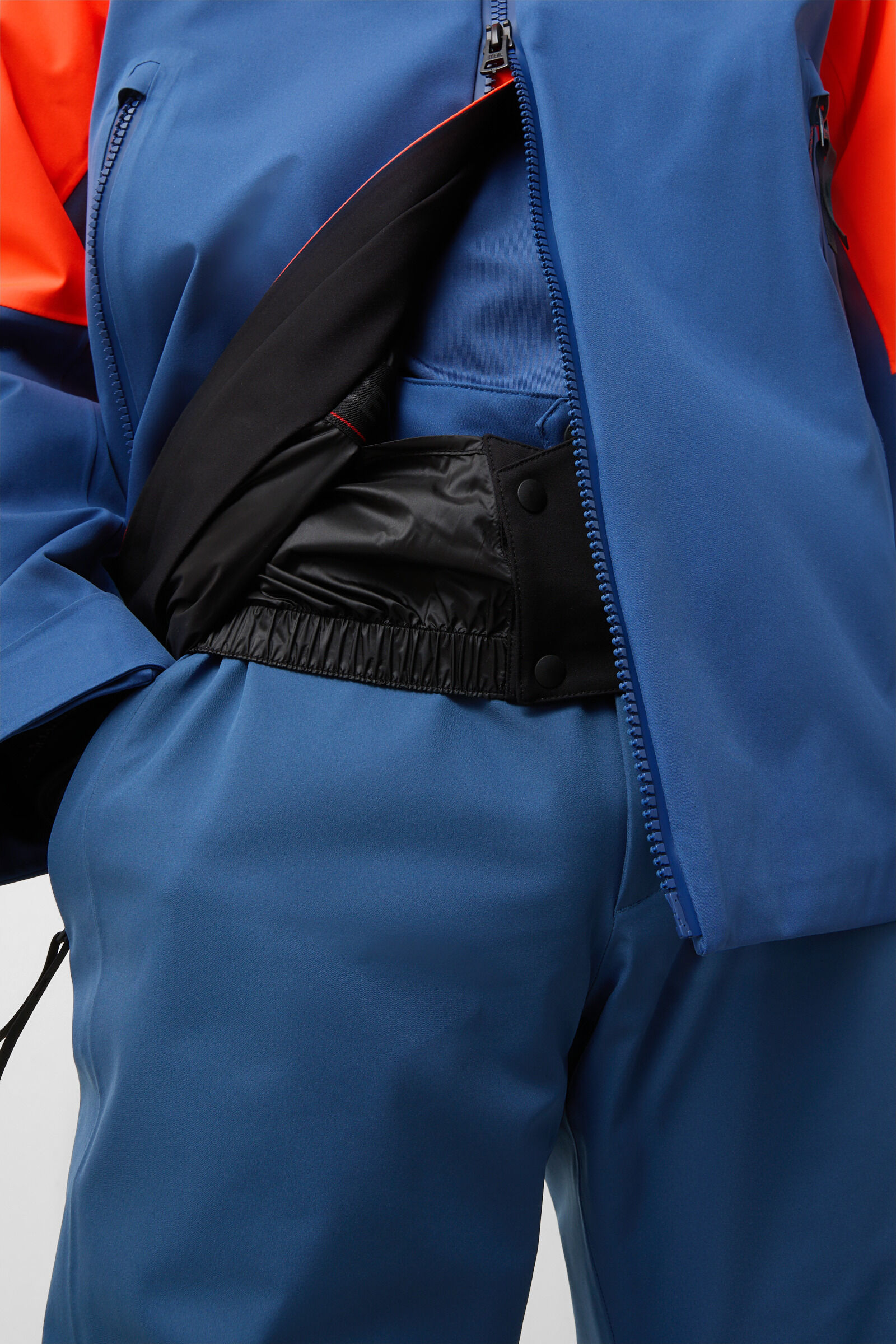 Halor ski jacket Neon orange/blue