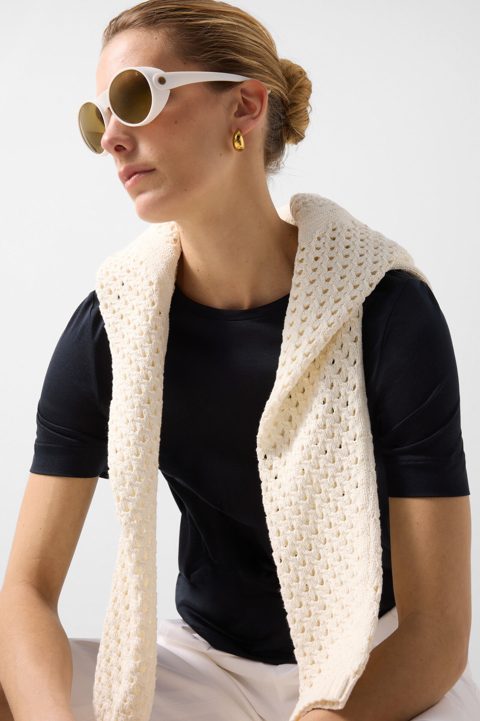 Seiden-Shirt Sienna Schwarz